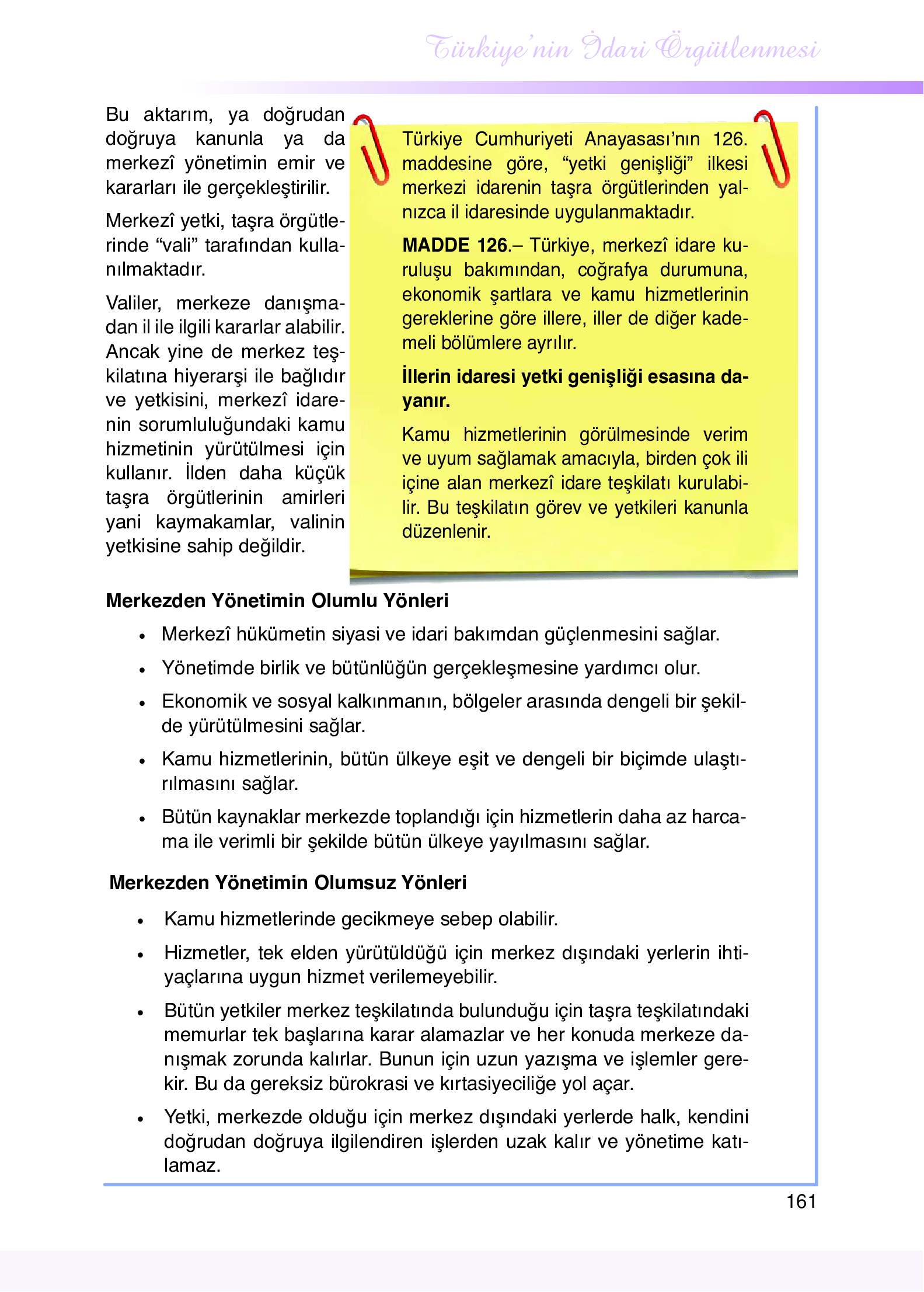 9. Sınıf Meb Yayınları Yönetim Bilimi Ders Kitabı Sayfa 161 Cevapları 9. Sınıf Meb Yayınları Yönetim Bilimi Ders Kitabı Sayfa 161 Cevapları