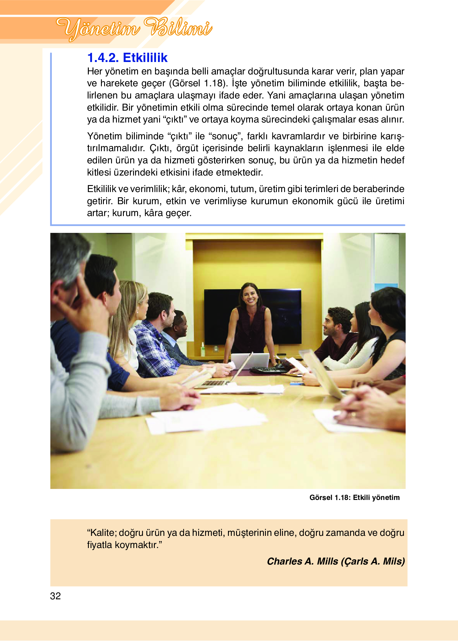 9. Sınıf Meb Yayınları Yönetim Bilimi Ders Kitabı Sayfa 32 Cevapları