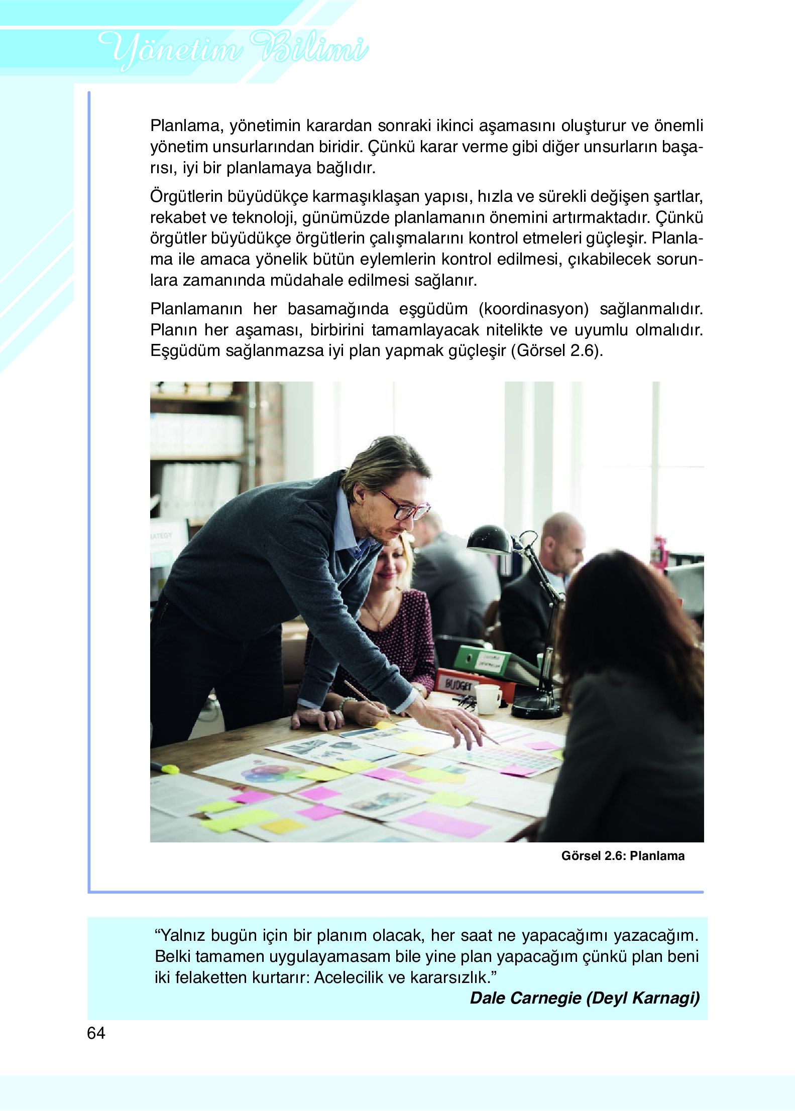 9. Sınıf Meb Yayınları Yönetim Bilimi Ders Kitabı Sayfa 64 Cevapları