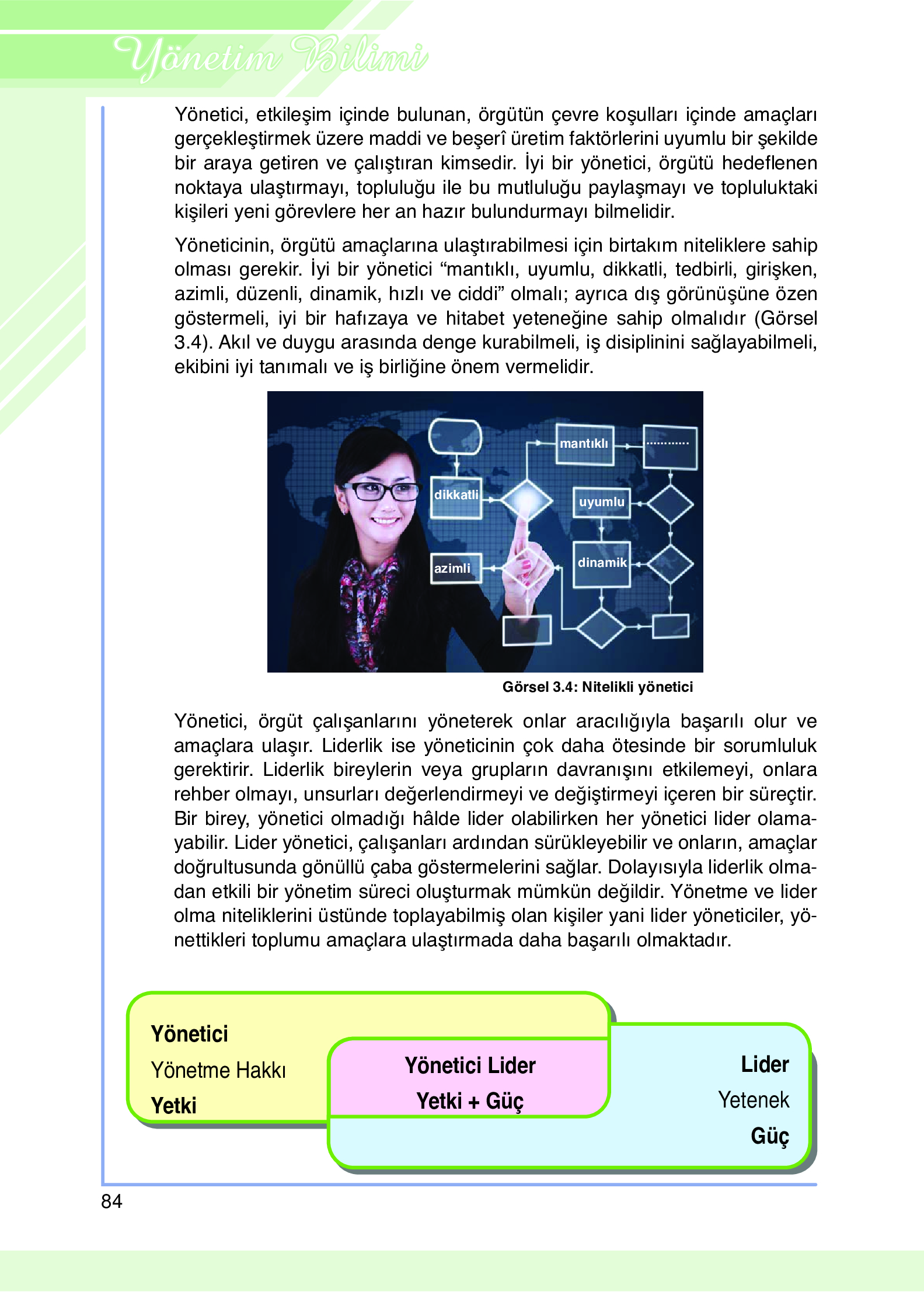 9. Sınıf Meb Yayınları Yönetim Bilimi Ders Kitabı Sayfa 84 Cevapları