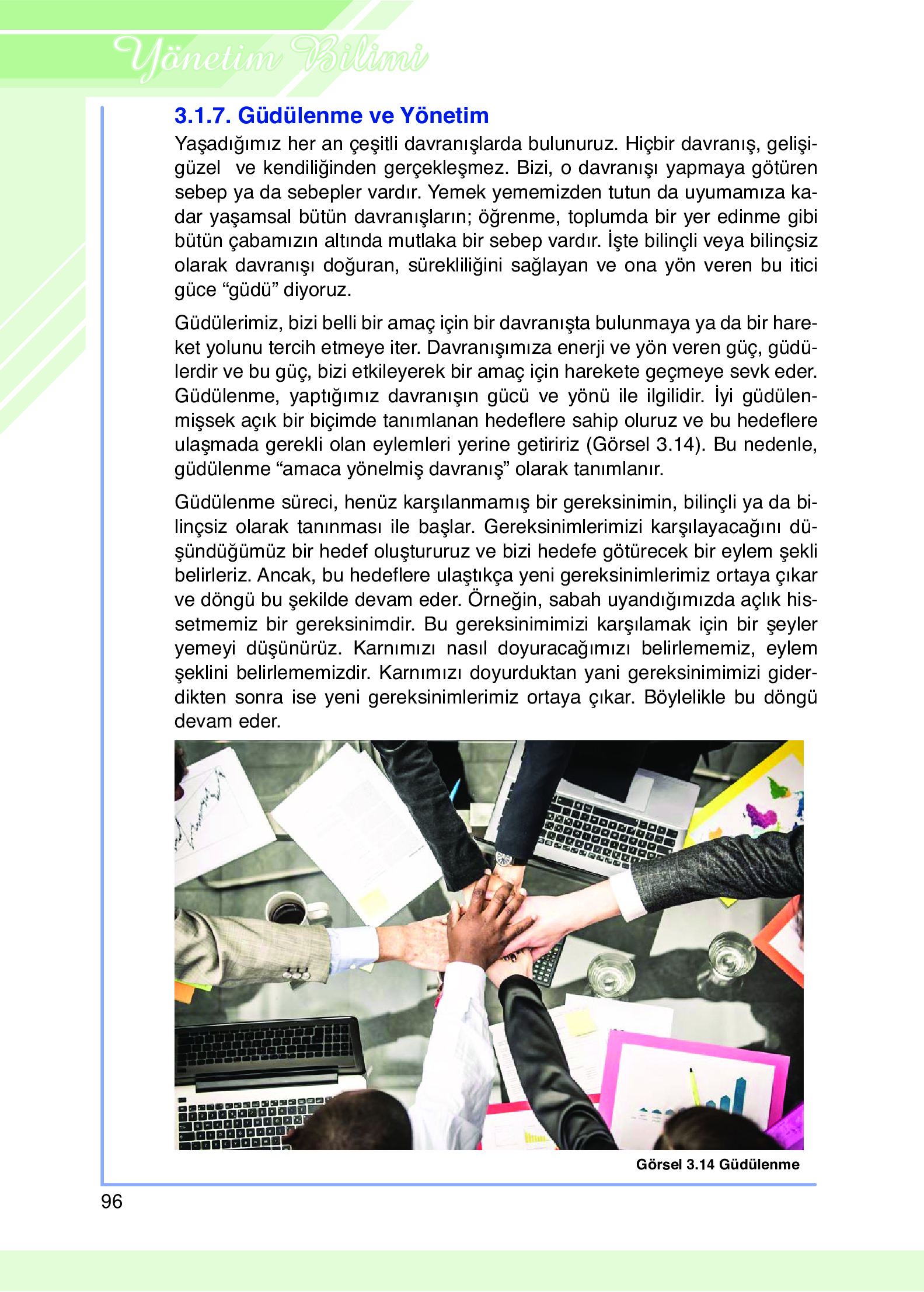 9. Sınıf Meb Yayınları Yönetim Bilimi Ders Kitabı Sayfa 96 Cevapları