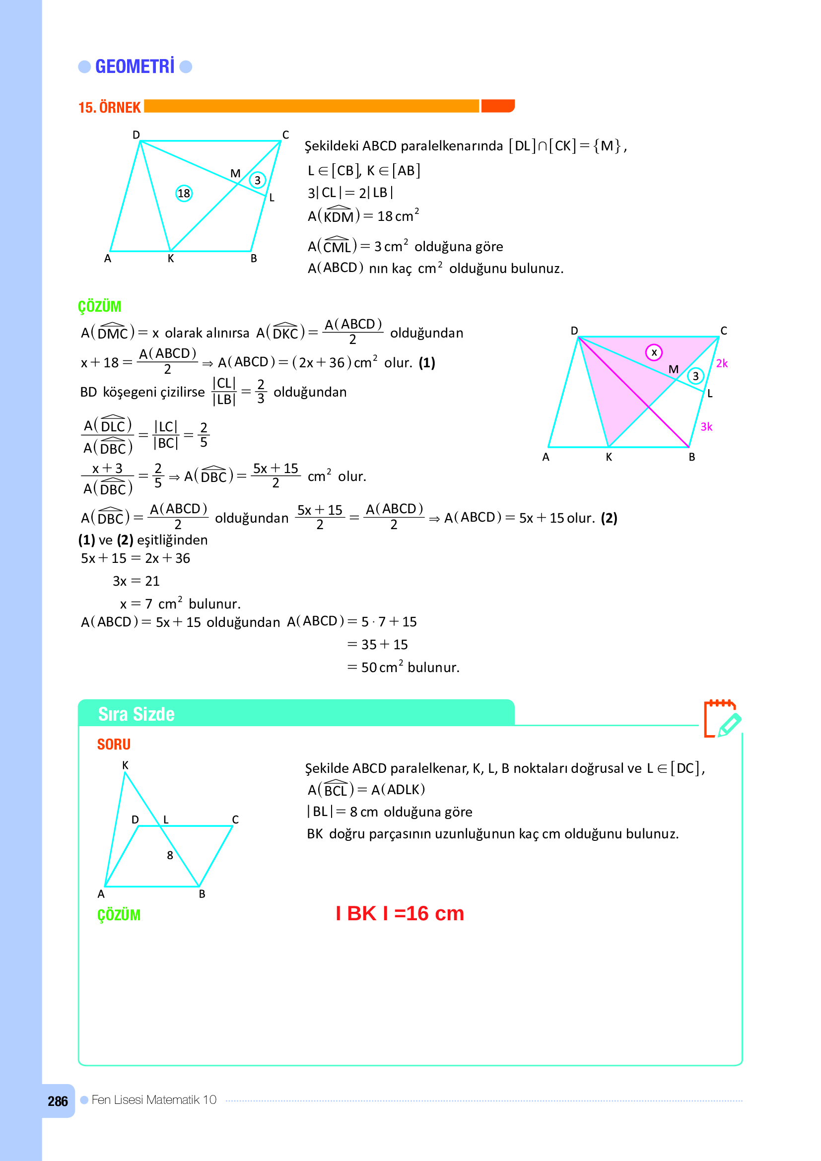 10. Sınıf Meb Yayınları Fen Lisesi Matematik Ders Kitabı Sayfa 286 Cevapları