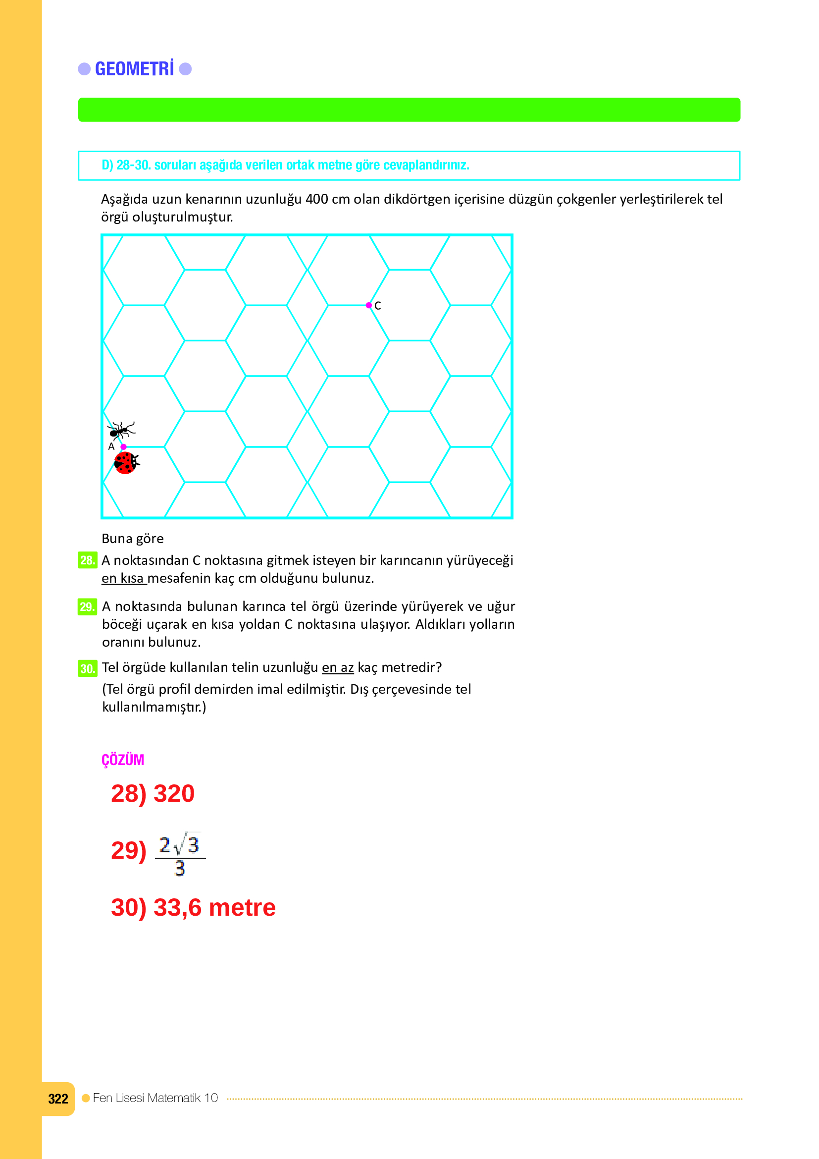 10. Sınıf Meb Yayınları Fen Lisesi Matematik Ders Kitabı Sayfa 322 Cevapları 10. Sınıf Meb Yayınları Fen Lisesi Matematik Ders Kitabı Sayfa 322 Cevapları
