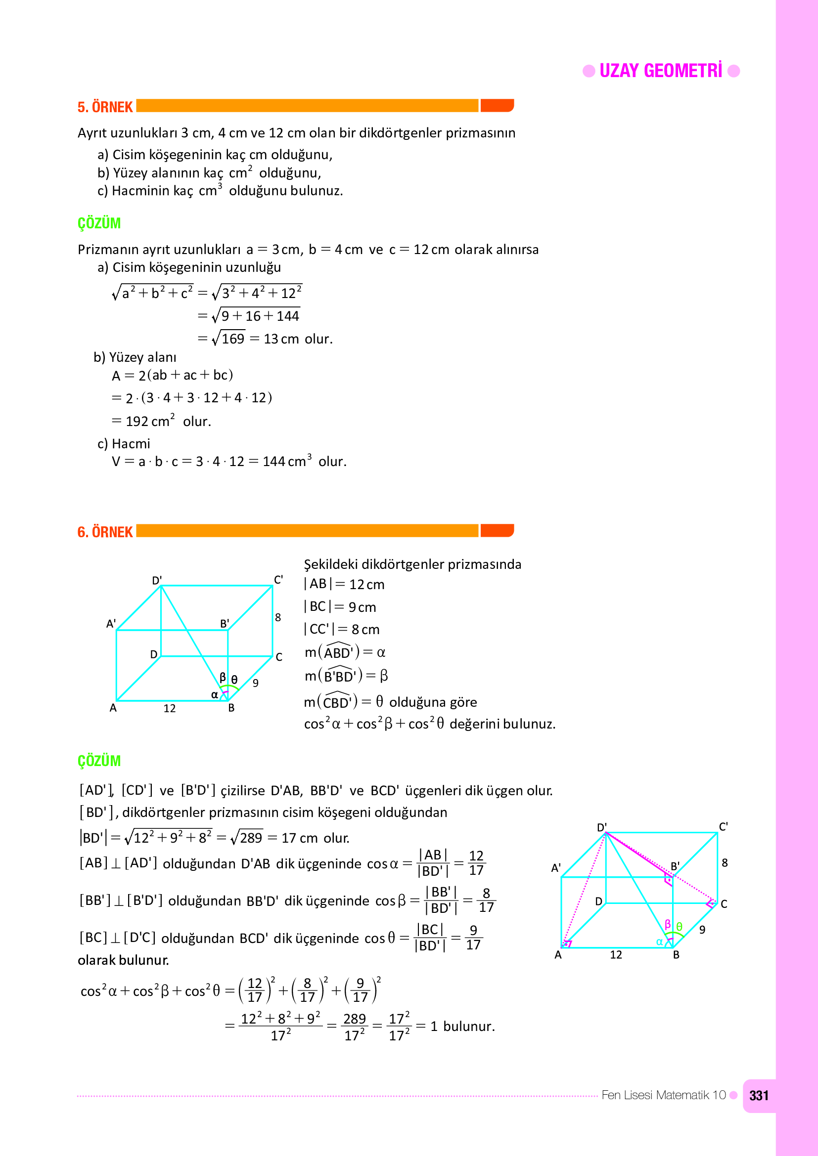 10. Sınıf Meb Yayınları Fen Lisesi Matematik Ders Kitabı Sayfa 331 Cevapları 10. Sınıf Meb Yayınları Fen Lisesi Matematik Ders Kitabı Sayfa 331 Cevapları