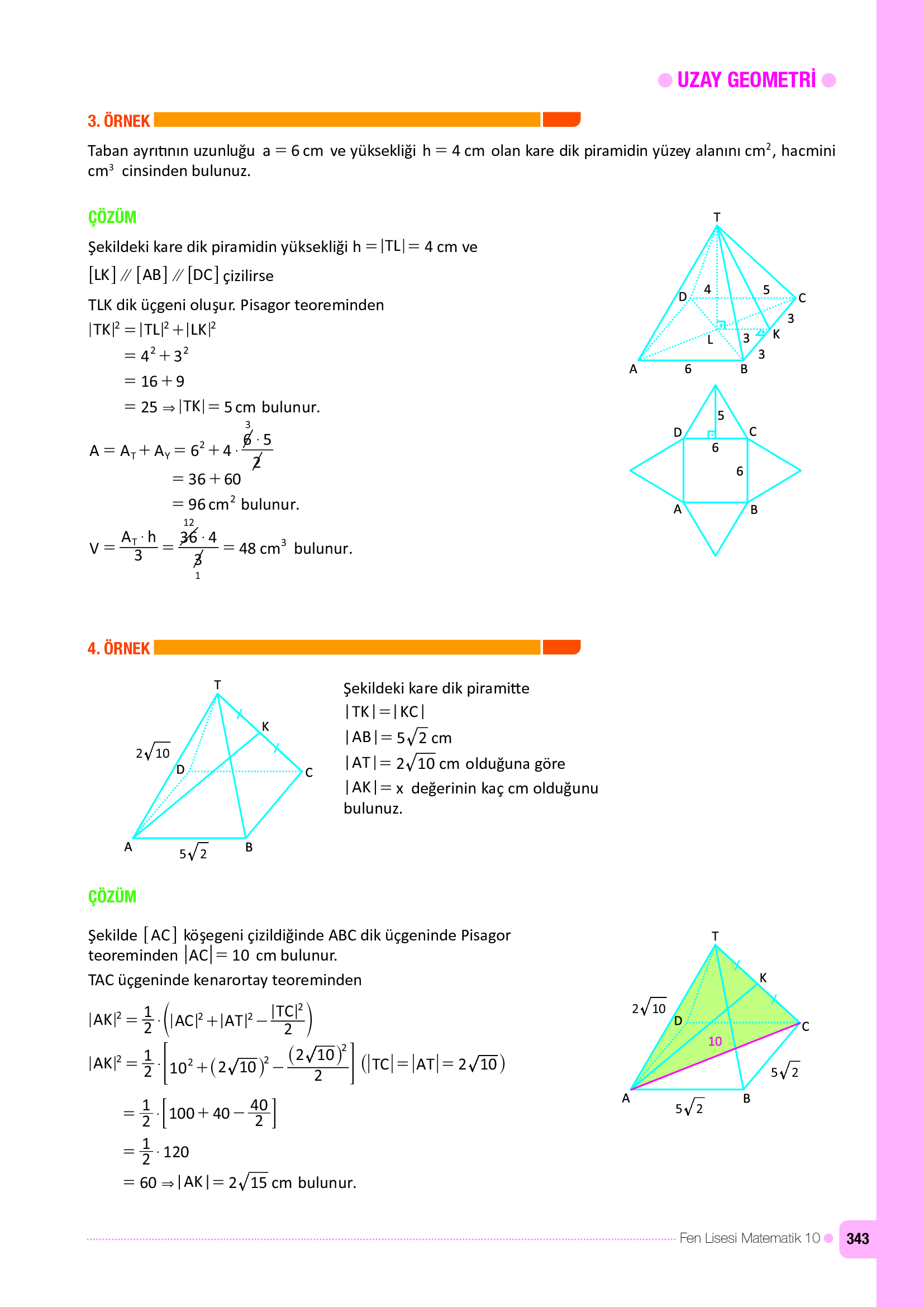 10. Sınıf Meb Yayınları Fen Lisesi Matematik Ders Kitabı Sayfa 343 Cevapları 10. Sınıf Meb Yayınları Fen Lisesi Matematik Ders Kitabı Sayfa 343 Cevapları