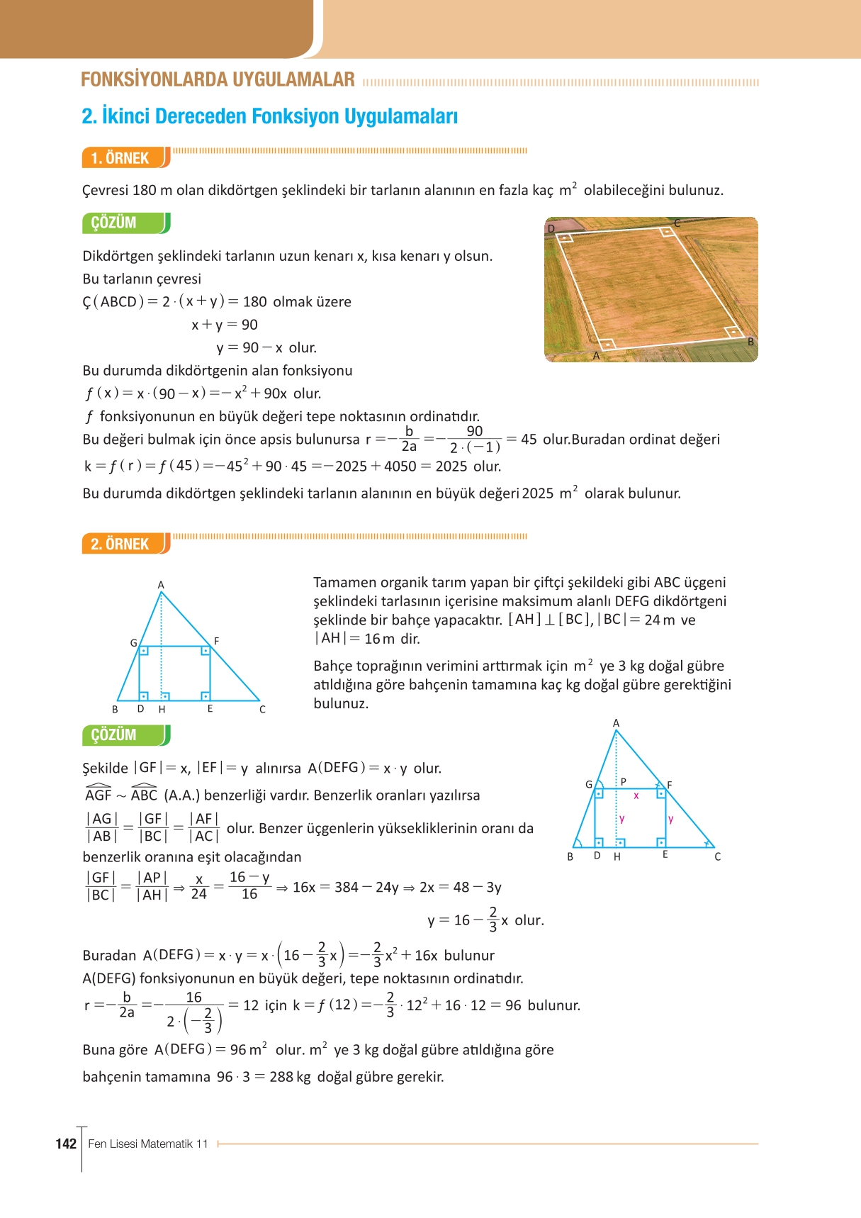11. Sınıf Meb Yayınları Fen Lisesi Matematik Ders Kitabı Sayfa 142 Cevapları 11. Sınıf Meb Yayınları Fen Lisesi Matematik Ders Kitabı Sayfa 142 Cevapları