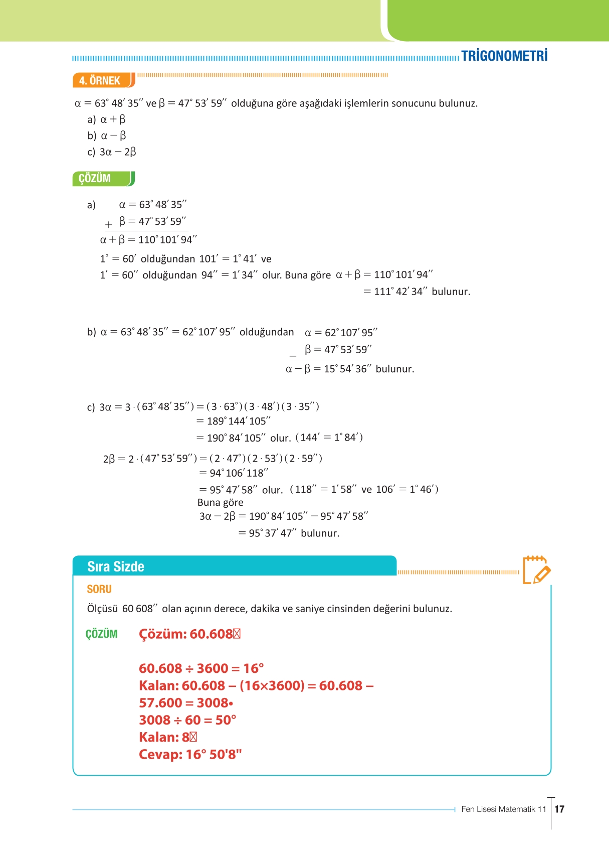 11. Sınıf Meb Yayınları Fen Lisesi Matematik Ders Kitabı Sayfa 17 Cevapları 11. Sınıf Meb Yayınları Fen Lisesi Matematik Ders Kitabı Sayfa 17 Cevapları