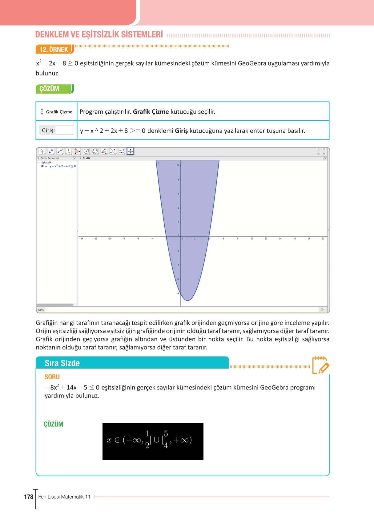 11. Sınıf Meb Yayınları Fen Lisesi Matematik Ders Kitabı Sayfa 178 Cevapları 11. Sınıf Meb Yayınları Fen Lisesi Matematik Ders Kitabı Sayfa 178 Cevapları