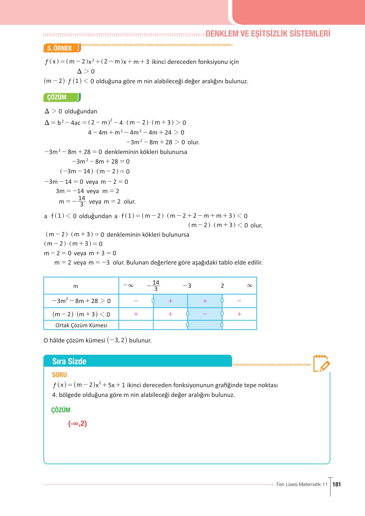 11. Sınıf Meb Yayınları Fen Lisesi Matematik Ders Kitabı Sayfa 181 Cevapları 11. Sınıf Meb Yayınları Fen Lisesi Matematik Ders Kitabı Sayfa 181 Cevapları