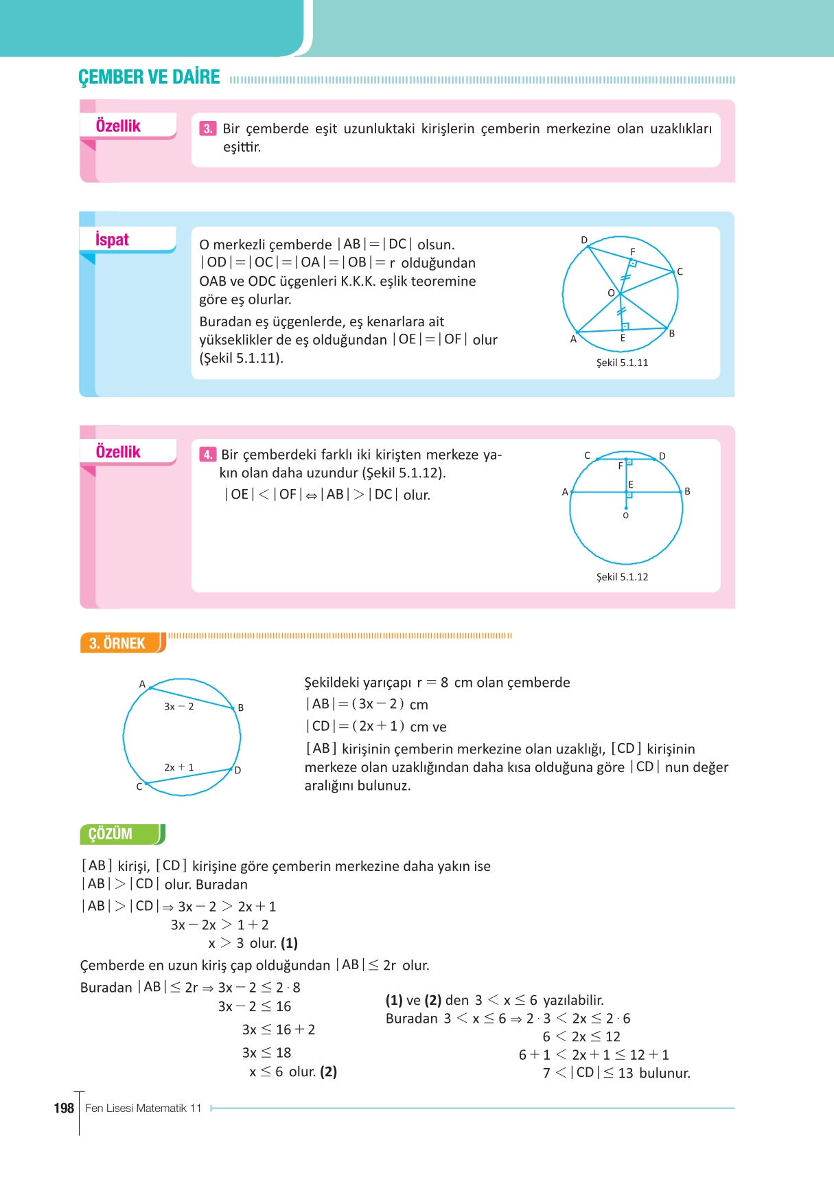 11. Sınıf Meb Yayınları Fen Lisesi Matematik Ders Kitabı Sayfa 198 Cevapları