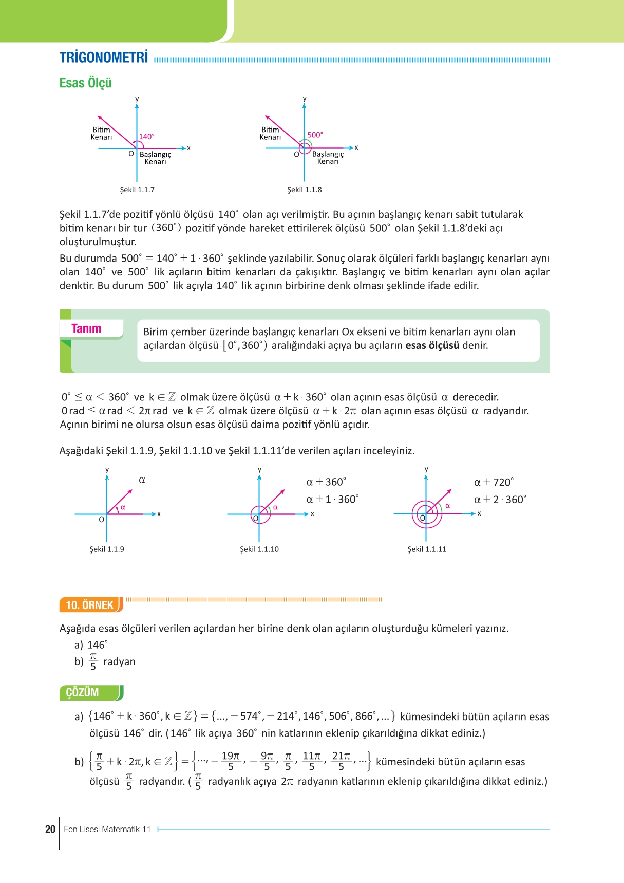 11. Sınıf Meb Yayınları Fen Lisesi Matematik Ders Kitabı Sayfa 20 Cevapları 11. Sınıf Meb Yayınları Fen Lisesi Matematik Ders Kitabı Sayfa 20 Cevapları