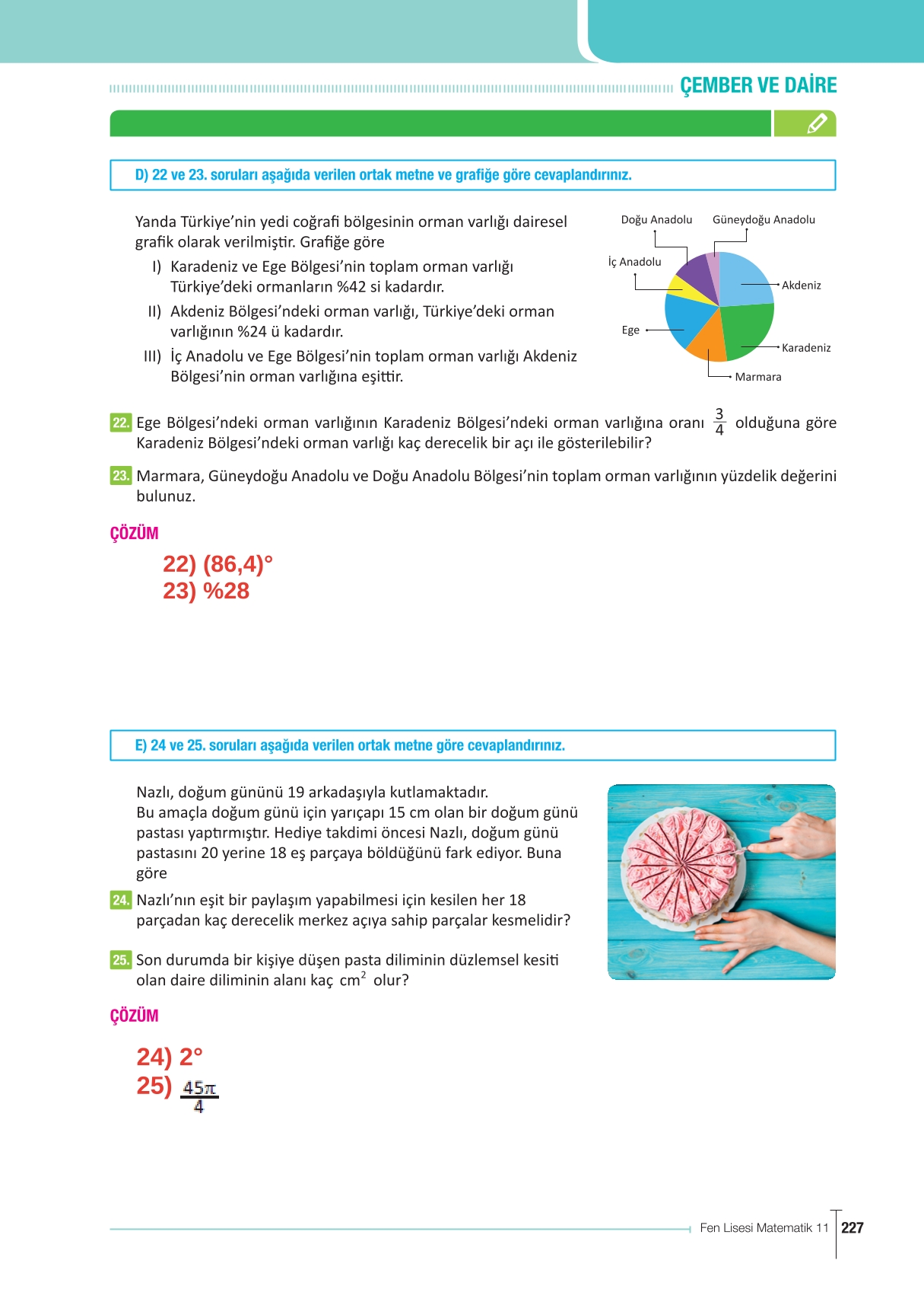 11. Sınıf Meb Yayınları Fen Lisesi Matematik Ders Kitabı Sayfa 227 Cevapları 11. Sınıf Meb Yayınları Fen Lisesi Matematik Ders Kitabı Sayfa 227 Cevapları