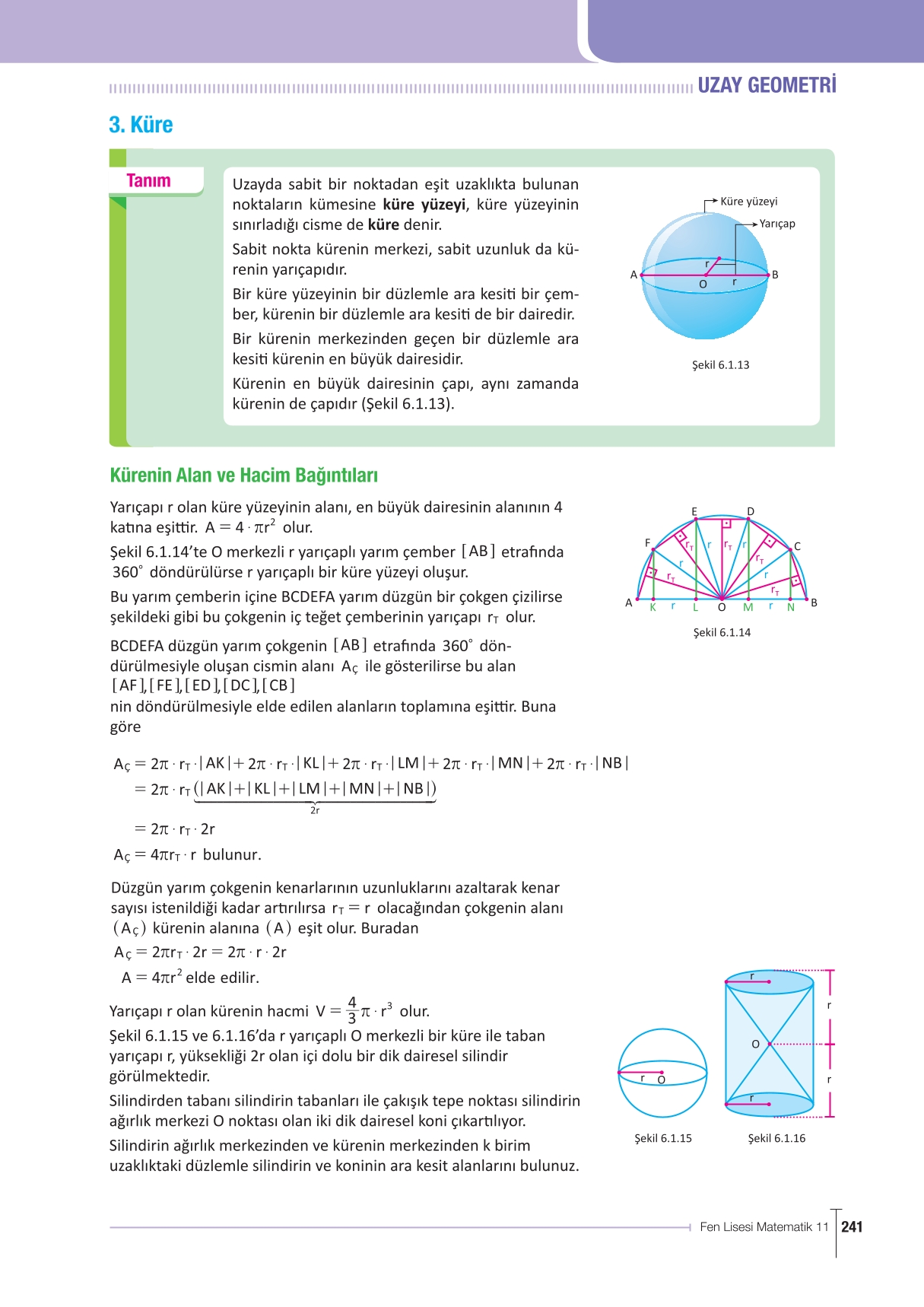 11. Sınıf Meb Yayınları Fen Lisesi Matematik Ders Kitabı Sayfa 241 Cevapları