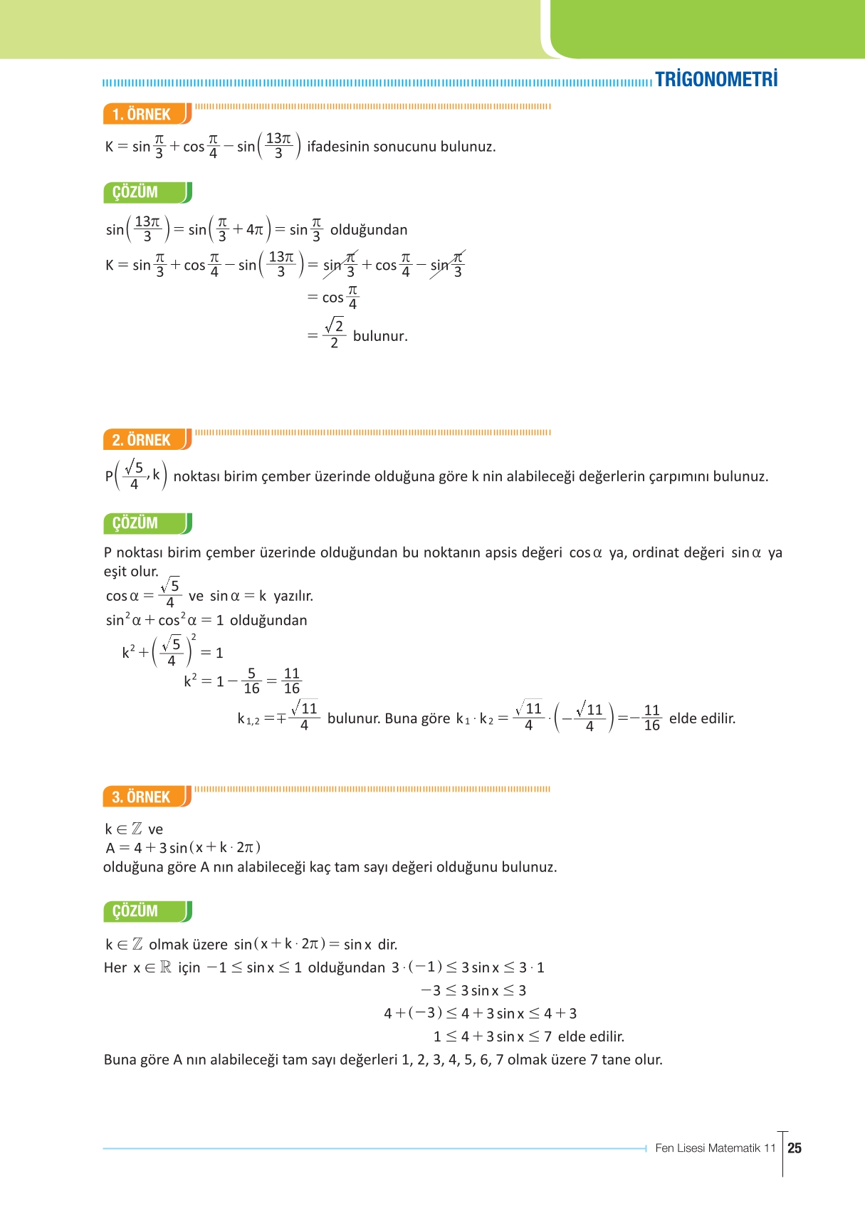 11. Sınıf Meb Yayınları Fen Lisesi Matematik Ders Kitabı Sayfa 25 Cevapları 11. Sınıf Meb Yayınları Fen Lisesi Matematik Ders Kitabı Sayfa 25 Cevapları
