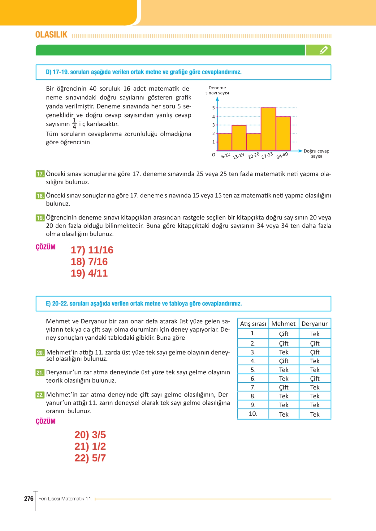 11. Sınıf Meb Yayınları Fen Lisesi Matematik Ders Kitabı Sayfa 276 Cevapları 11. Sınıf Meb Yayınları Fen Lisesi Matematik Ders Kitabı Sayfa 276 Cevapları