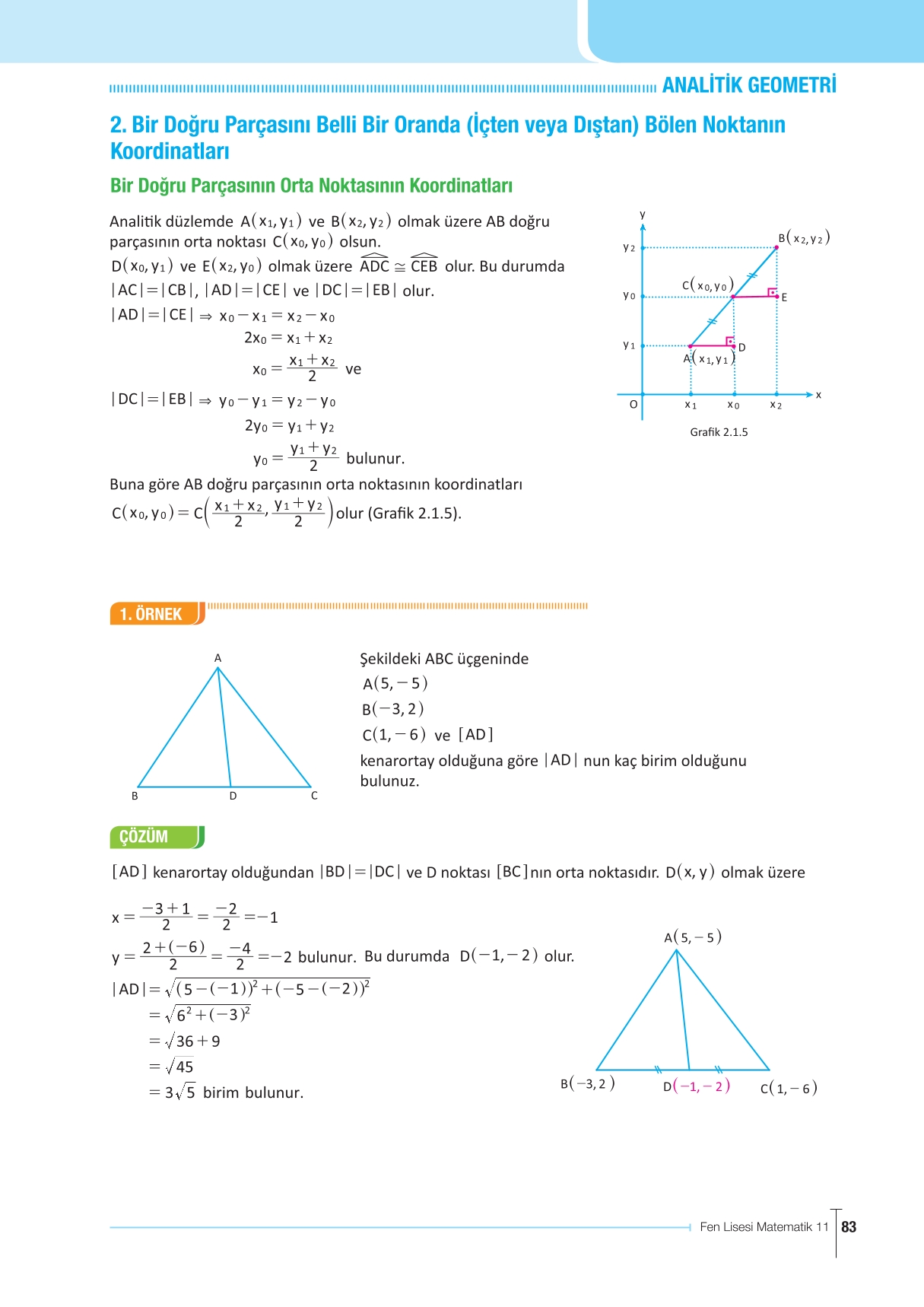 11. Sınıf Meb Yayınları Fen Lisesi Matematik Ders Kitabı Sayfa 83 Cevapları