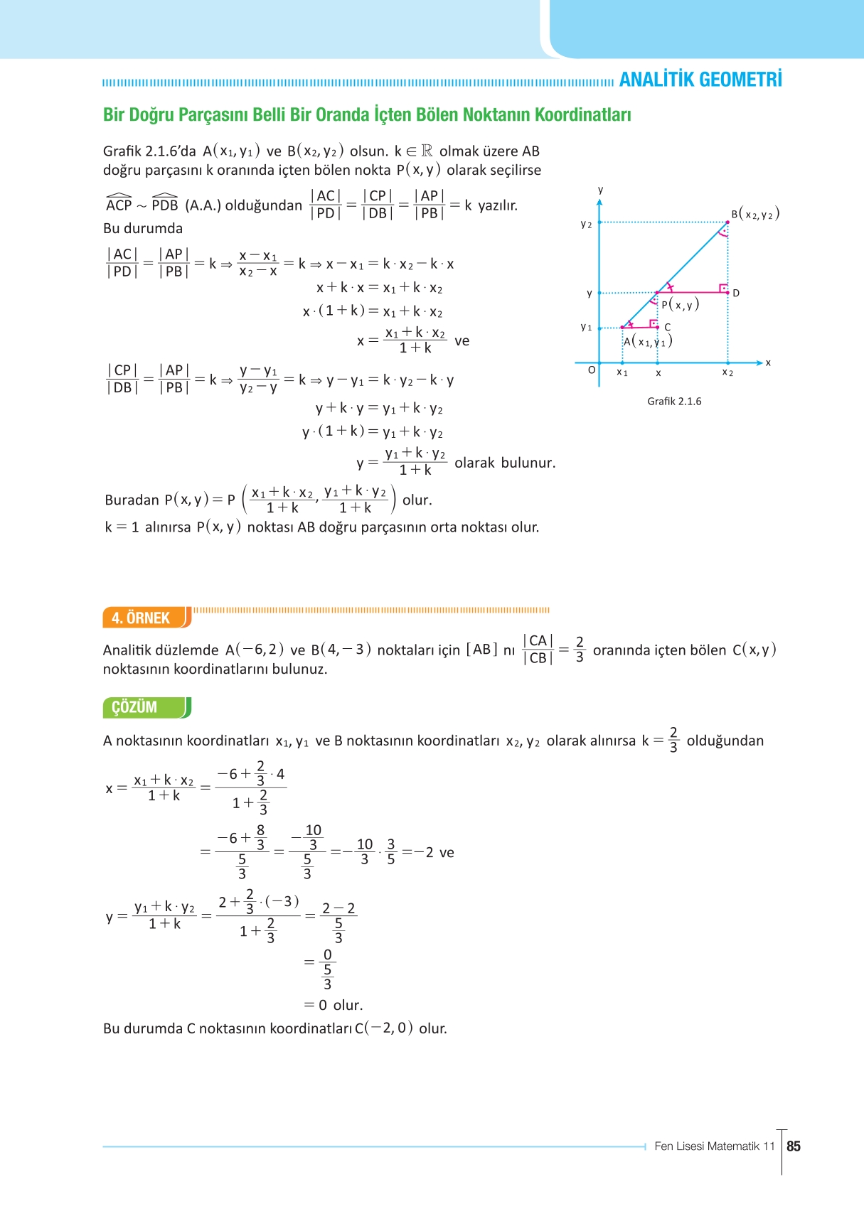 11. Sınıf Meb Yayınları Fen Lisesi Matematik Ders Kitabı Sayfa 85 Cevapları