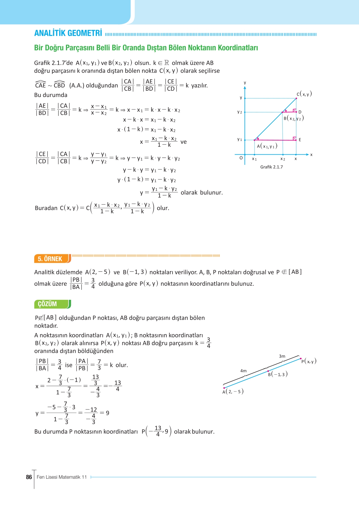11. Sınıf Meb Yayınları Fen Lisesi Matematik Ders Kitabı Sayfa 86 Cevapları