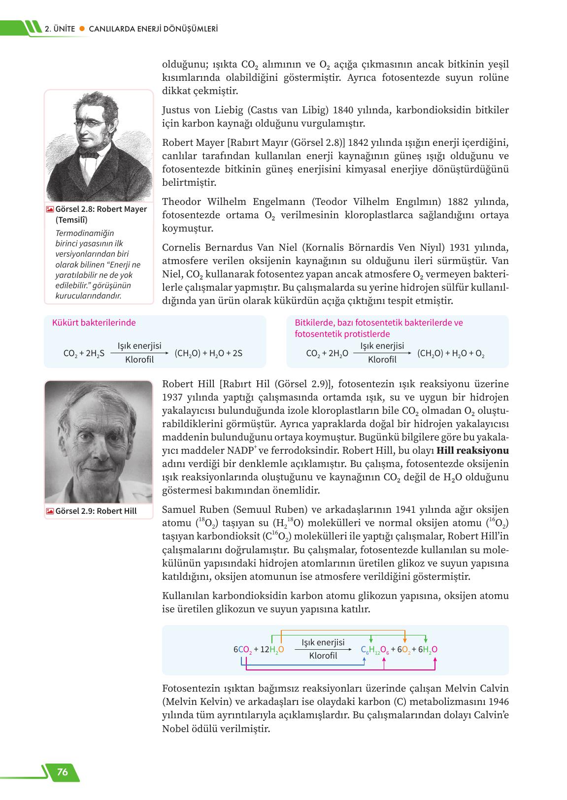 12. Sınıf Meb Yayınları Fen Lisesi Biyoloji Ders Kitabı Sayfa 76 Cevapları
