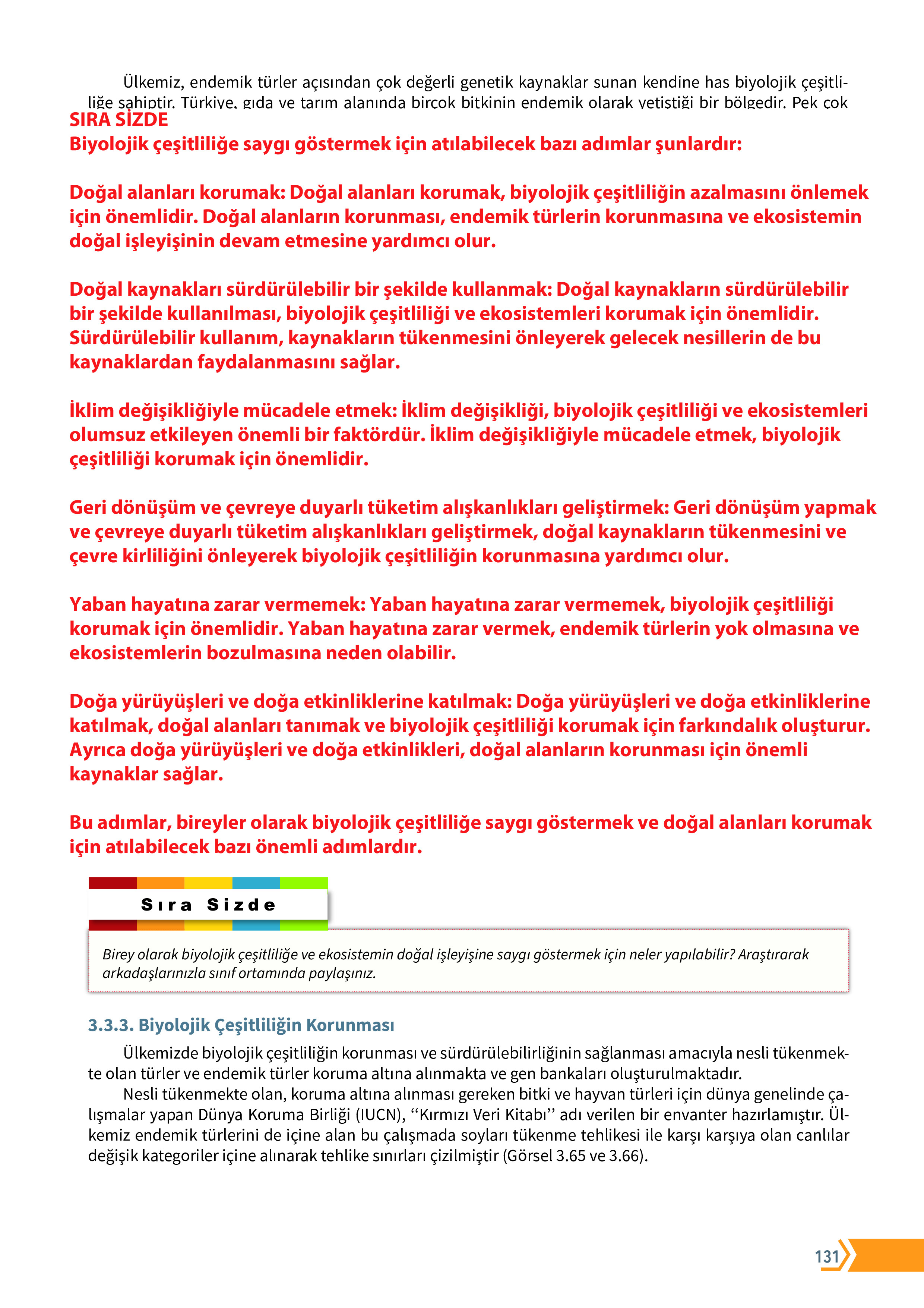 10. Sınıf Meb Yayınları Fen Lisesi Biyoloji Ders Kitabı Sayfa 131 Cevapları