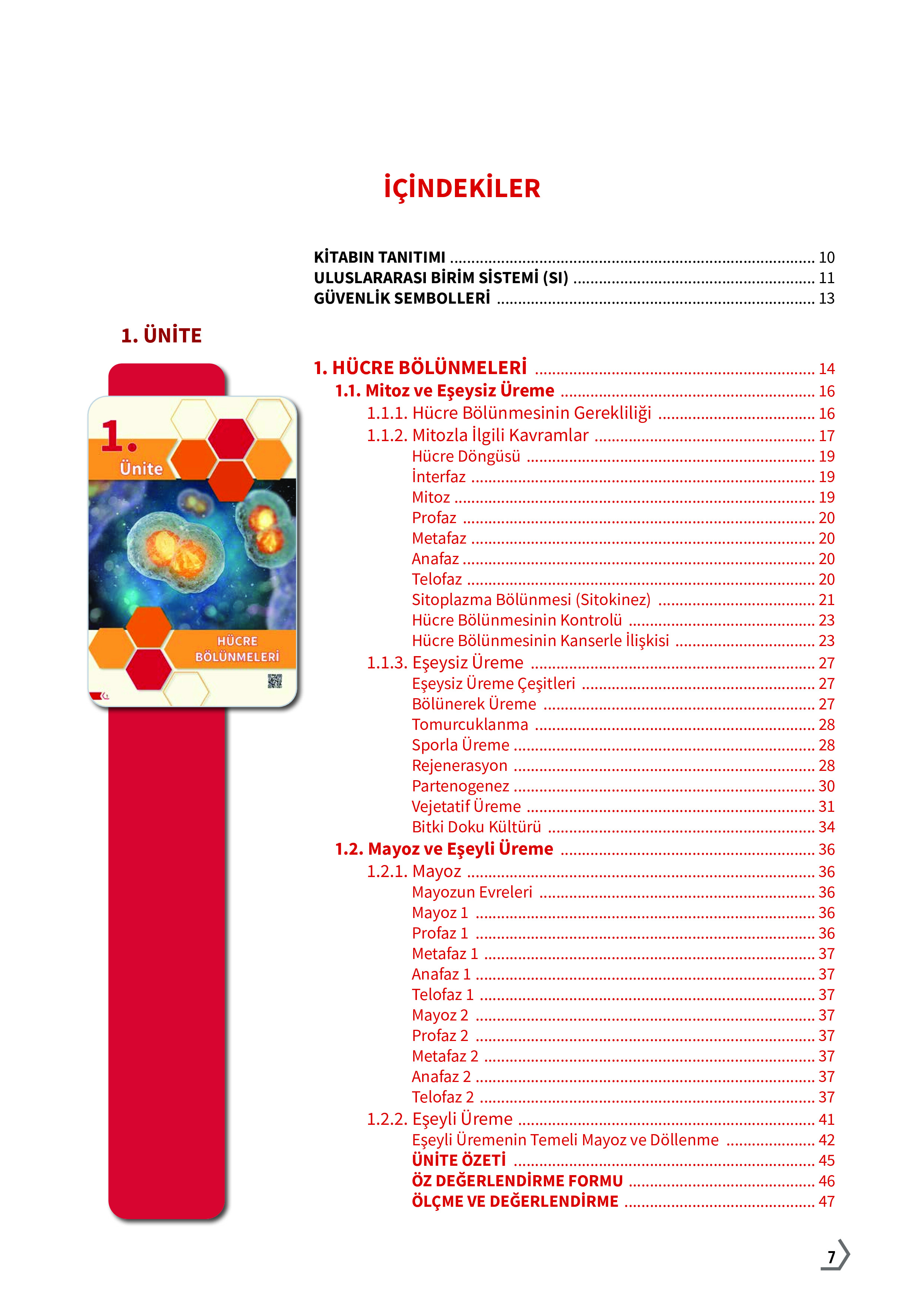 10. Sınıf Meb Yayınları Fen Lisesi Biyoloji Ders Kitabı Sayfa 7 Cevapları