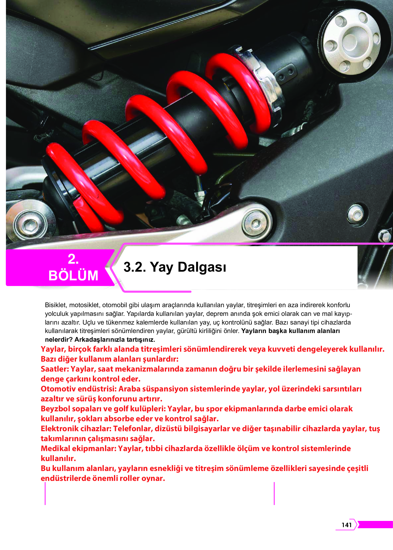 10. Sınıf Meb Yayınları Fen Lisesi Fizik Ders Kitabı Sayfa 141 Cevapları 10. Sınıf Meb Yayınları Fen Lisesi Fizik Ders Kitabı Sayfa 141 Cevapları
