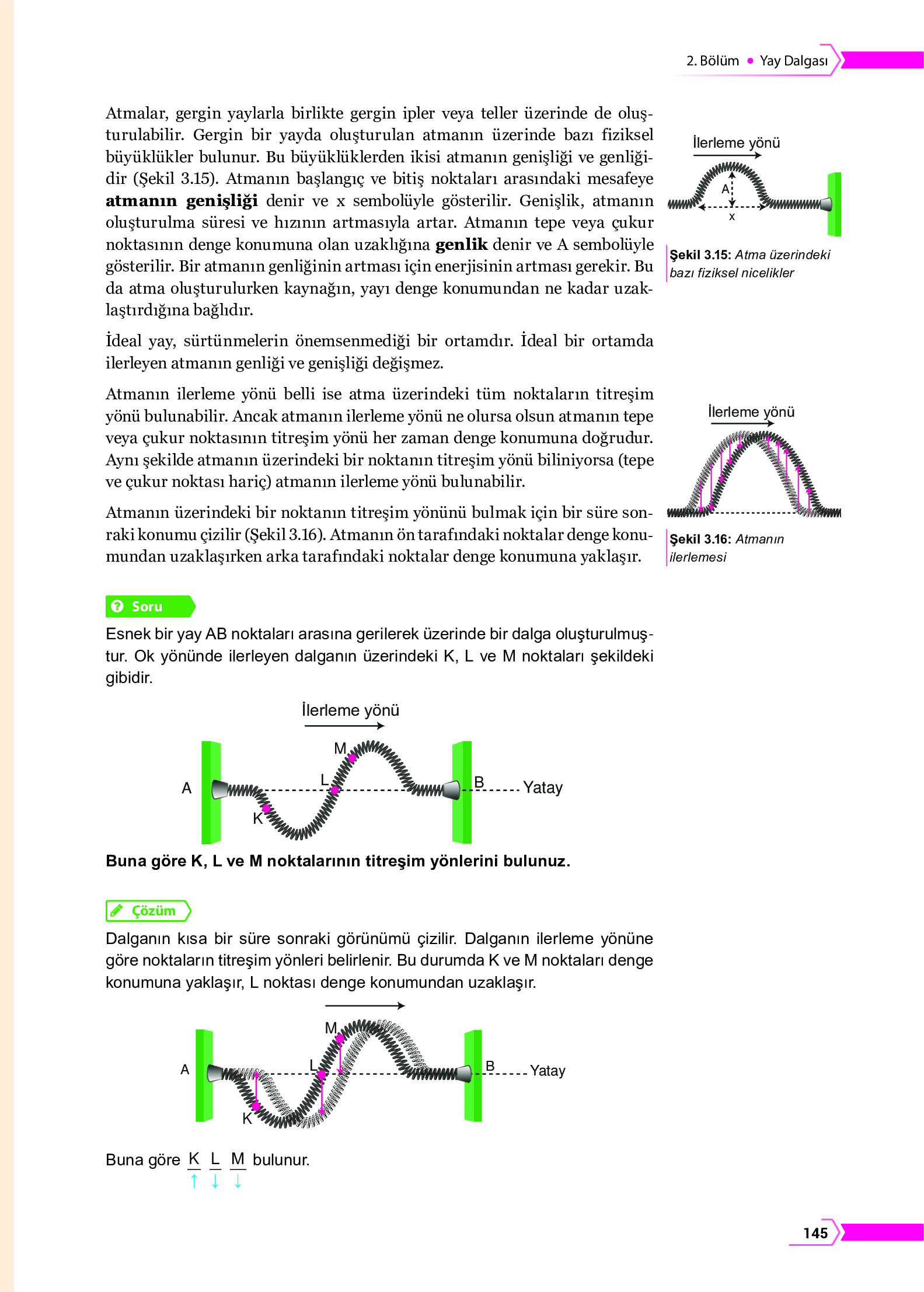 10. Sınıf Meb Yayınları Fen Lisesi Fizik Ders Kitabı Sayfa 145 Cevapları