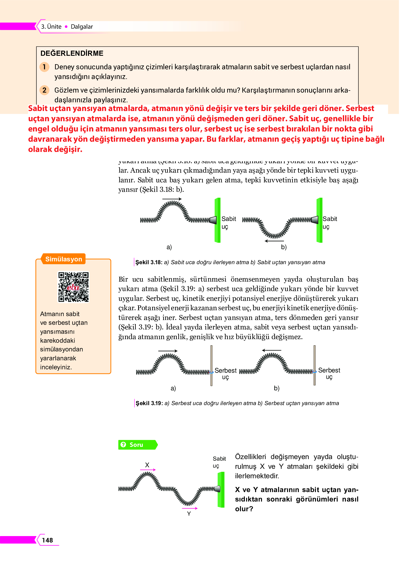 10. Sınıf Meb Yayınları Fen Lisesi Fizik Ders Kitabı Sayfa 148 Cevapları