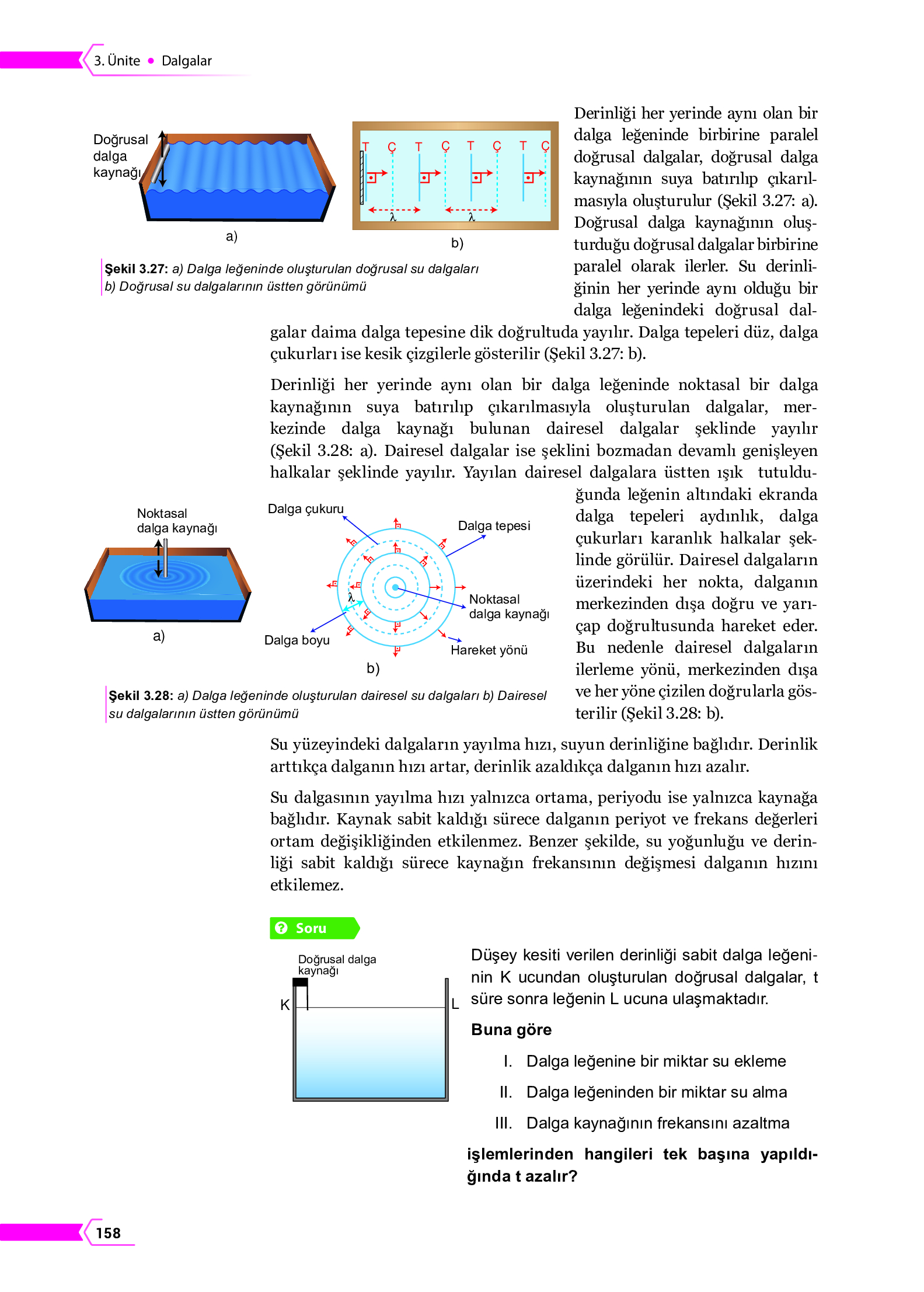 10. Sınıf Meb Yayınları Fen Lisesi Fizik Ders Kitabı Sayfa 158 Cevapları