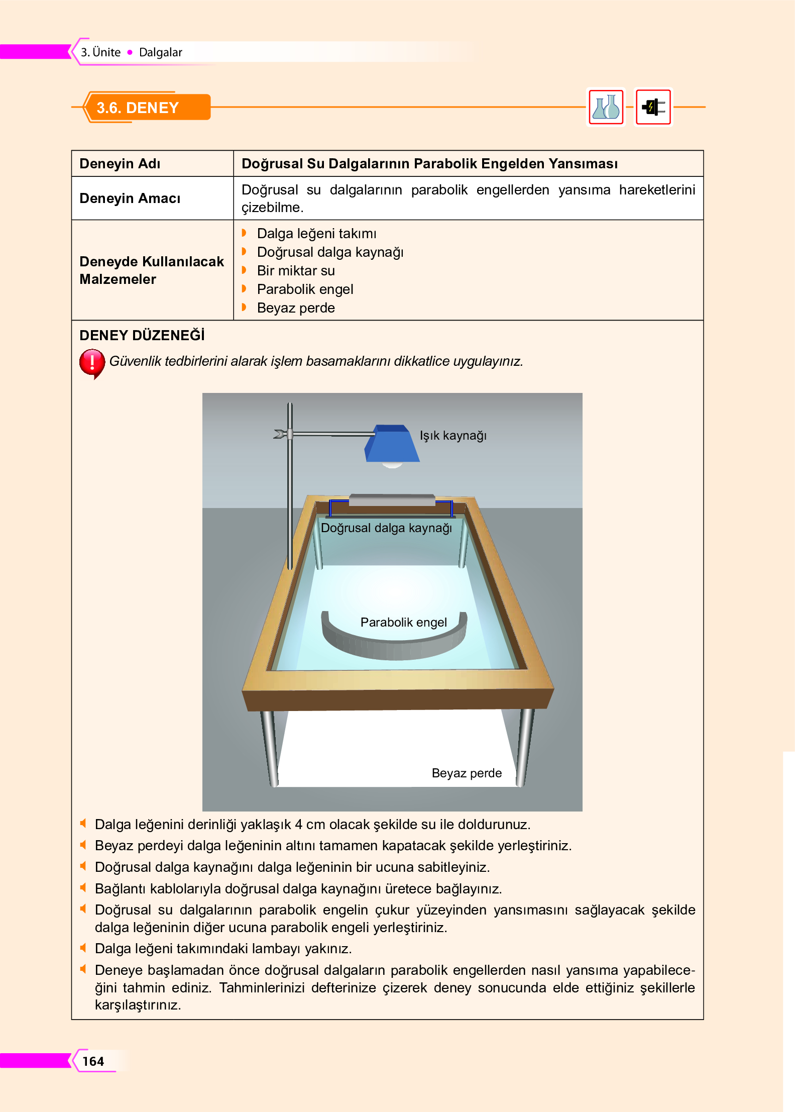 10. Sınıf Meb Yayınları Fen Lisesi Fizik Ders Kitabı Sayfa 164 Cevapları