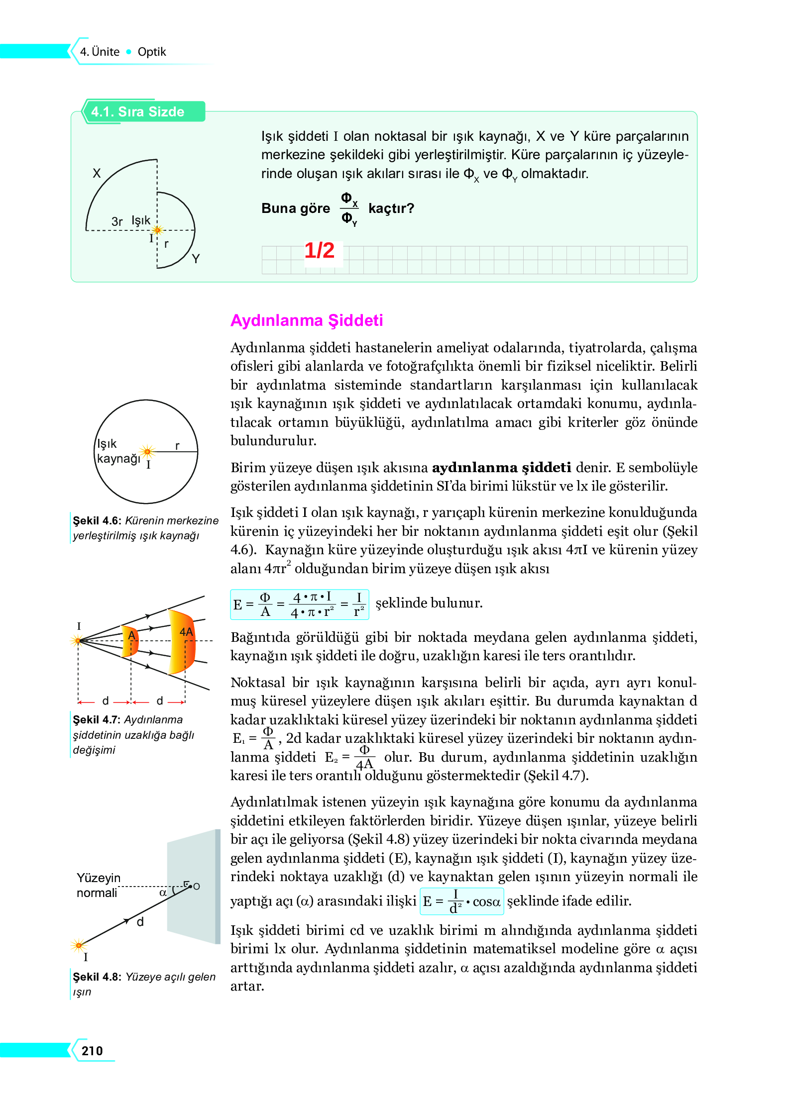 10. Sınıf Meb Yayınları Fen Lisesi Fizik Ders Kitabı Sayfa 210 Cevapları