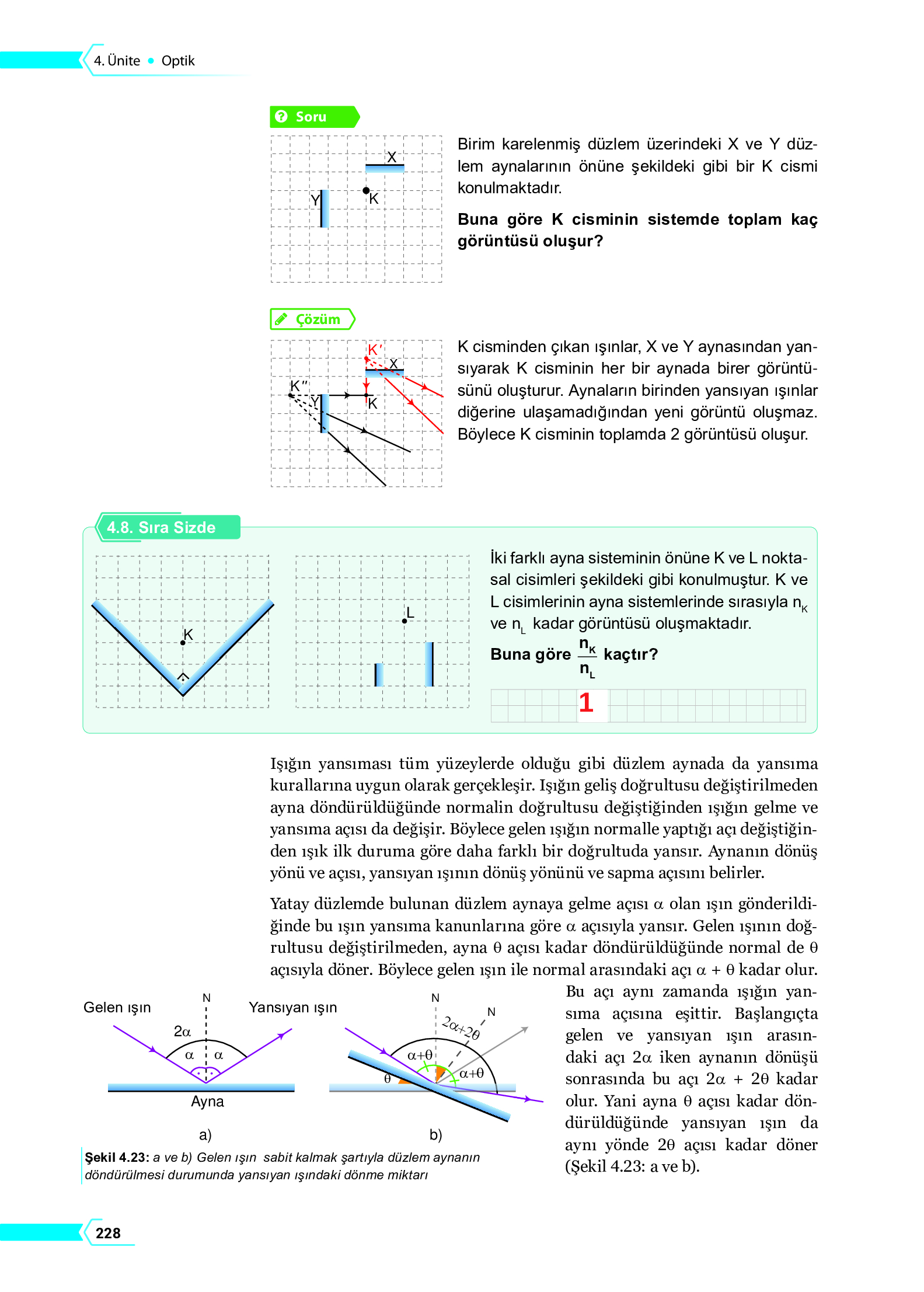 10. Sınıf Meb Yayınları Fen Lisesi Fizik Ders Kitabı Sayfa 228 Cevapları