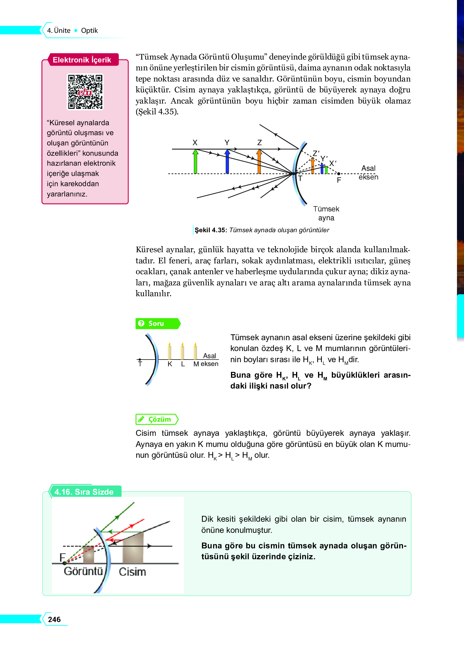 10. Sınıf Meb Yayınları Fen Lisesi Fizik Ders Kitabı Sayfa 246 Cevapları