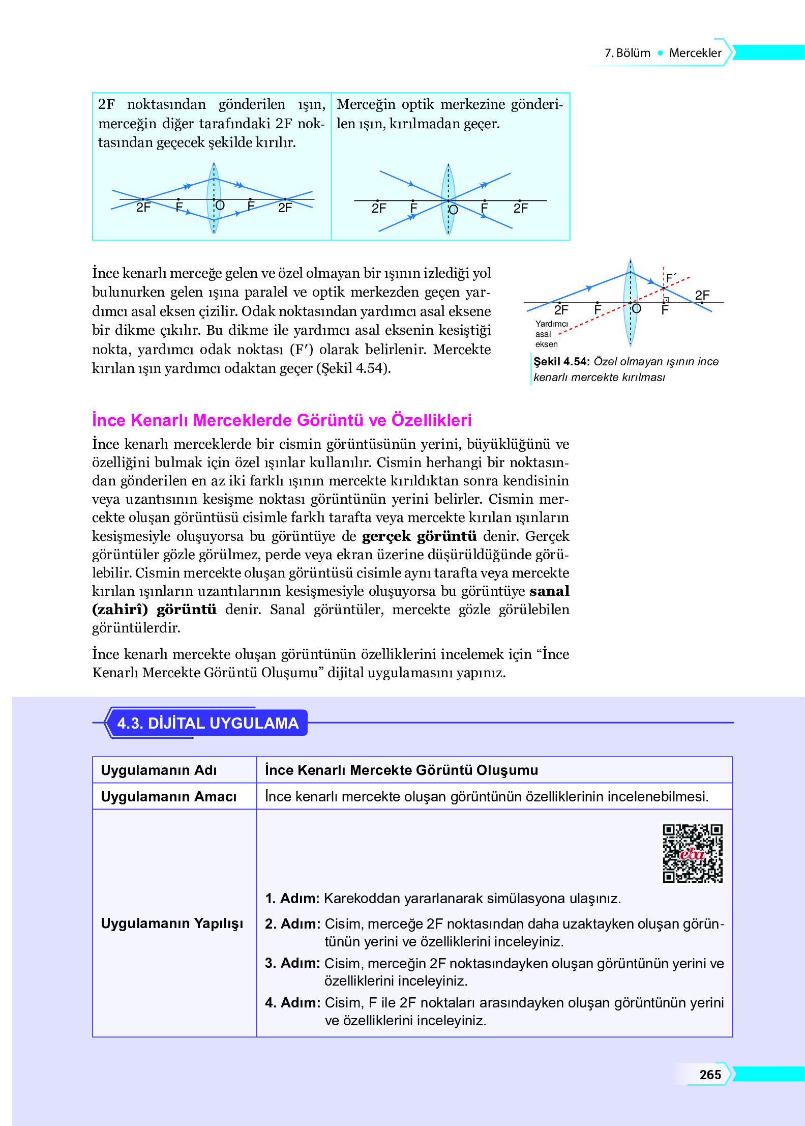 10. Sınıf Meb Yayınları Fen Lisesi Fizik Ders Kitabı Sayfa 265 Cevapları