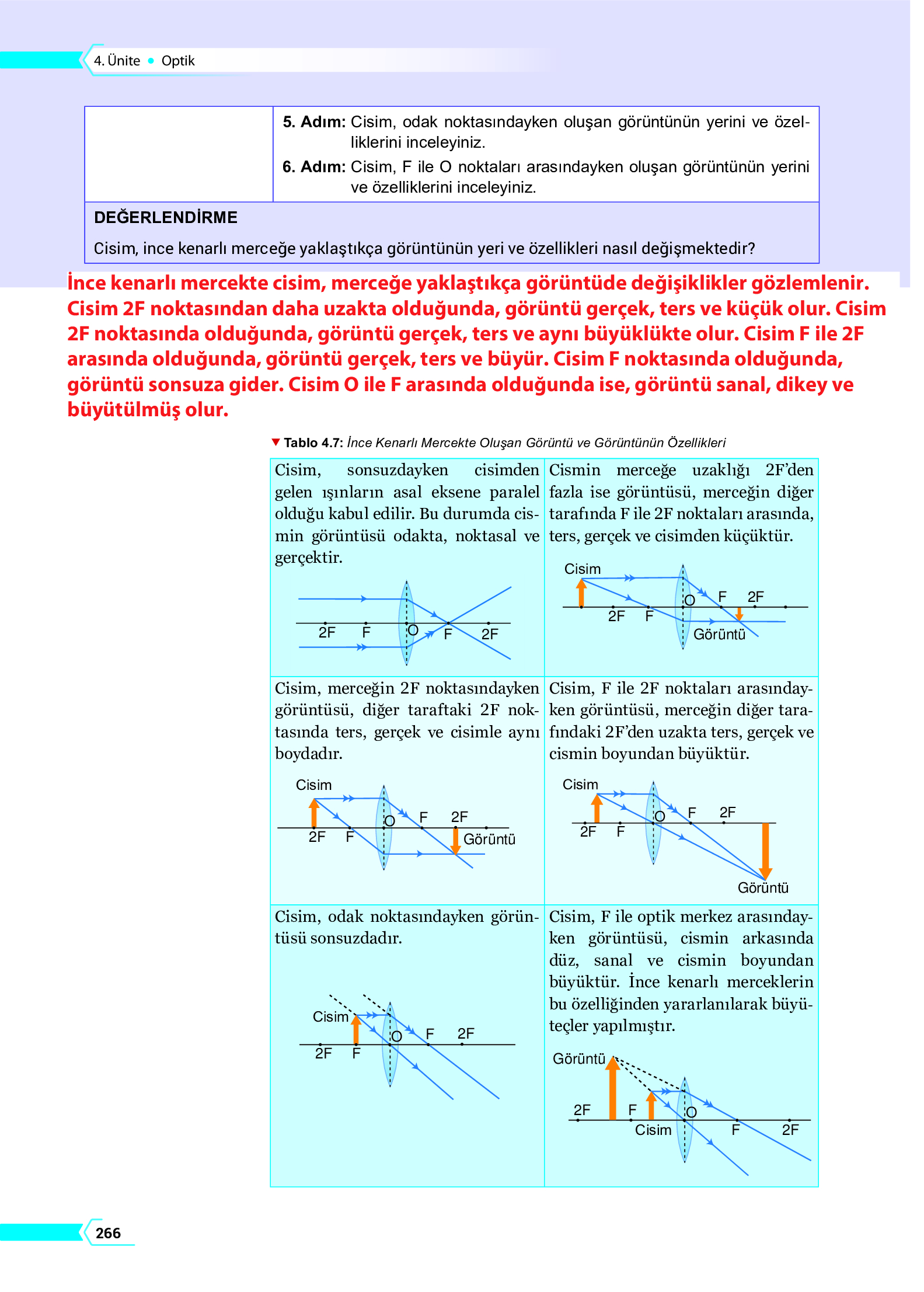 10. Sınıf Meb Yayınları Fen Lisesi Fizik Ders Kitabı Sayfa 266 Cevapları