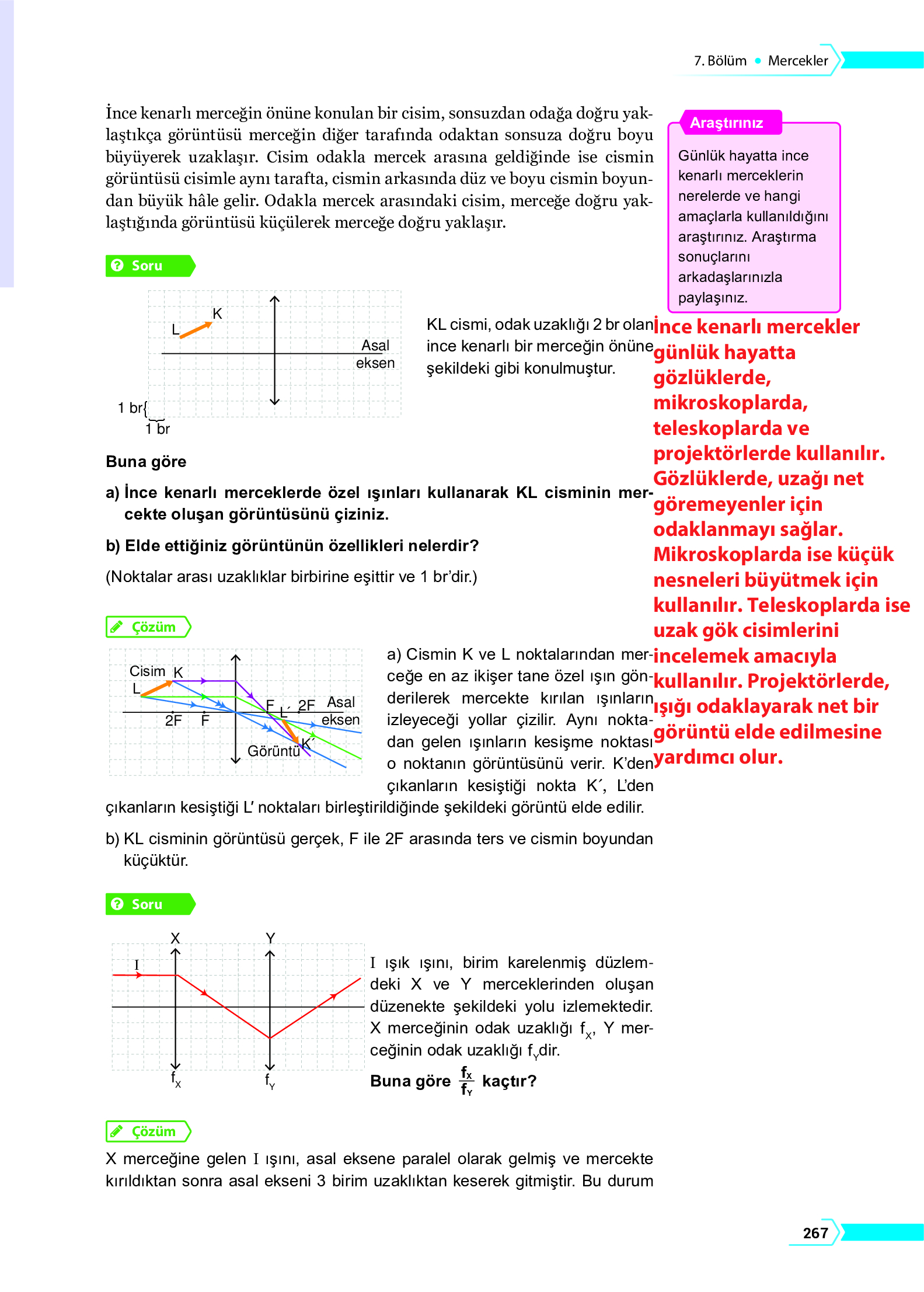 10. Sınıf Meb Yayınları Fen Lisesi Fizik Ders Kitabı Sayfa 267 Cevapları