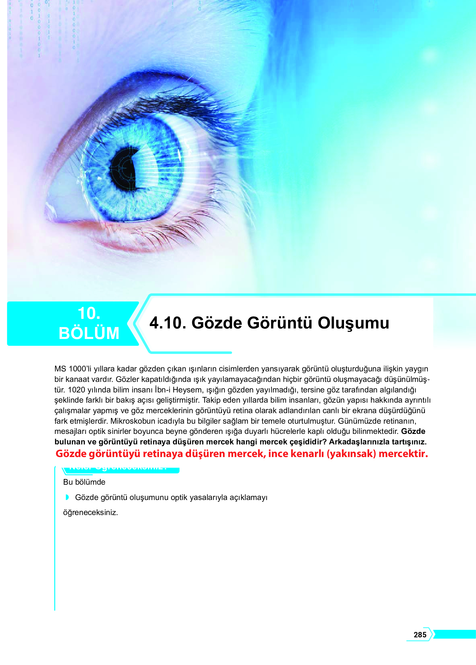 10. Sınıf Meb Yayınları Fen Lisesi Fizik Ders Kitabı Sayfa 285 Cevapları 10. Sınıf Meb Yayınları Fen Lisesi Fizik Ders Kitabı Sayfa 285 Cevapları