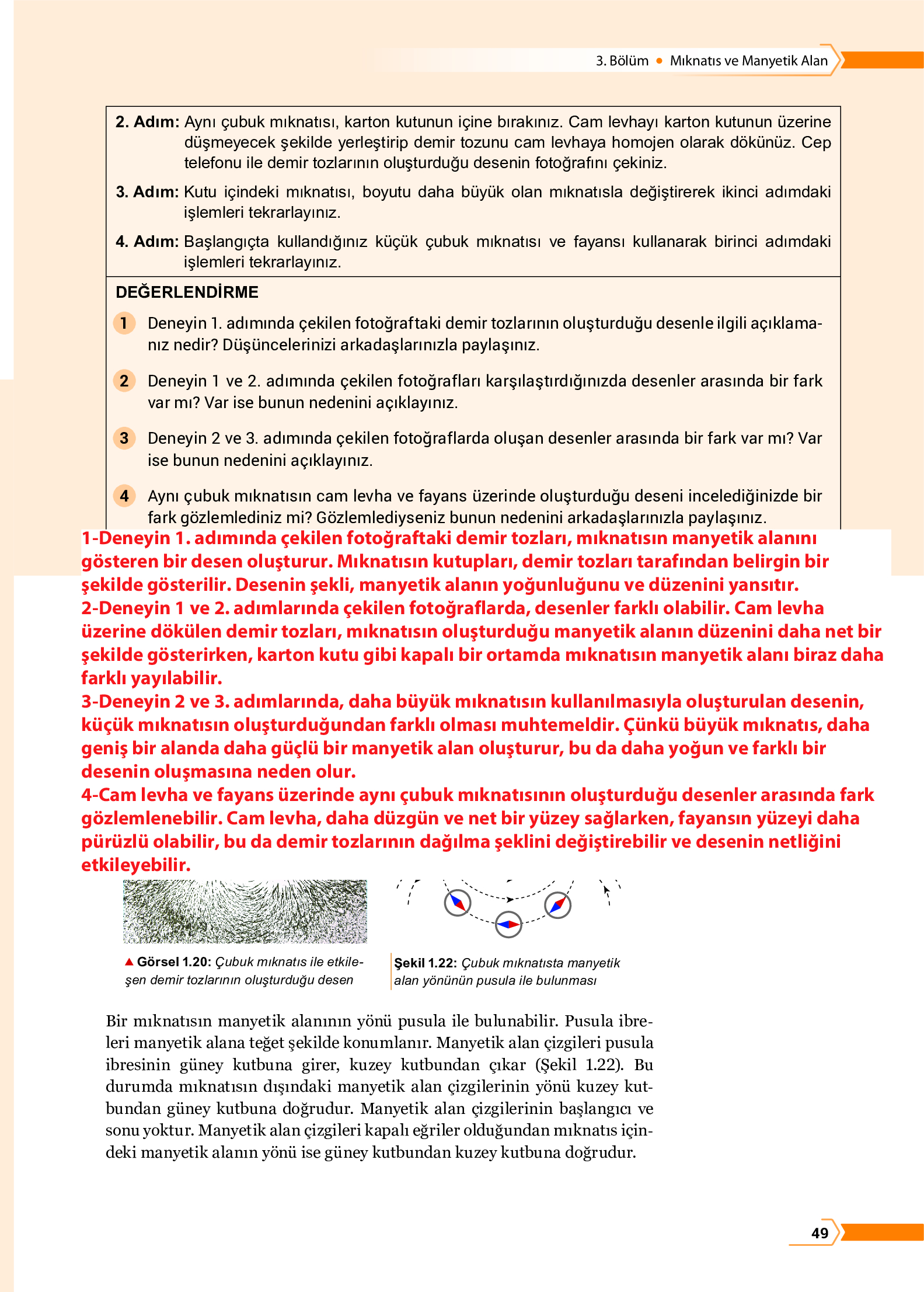 10. Sınıf Meb Yayınları Fen Lisesi Fizik Ders Kitabı Sayfa 49 Cevapları 10. Sınıf Meb Yayınları Fen Lisesi Fizik Ders Kitabı Sayfa 49 Cevapları