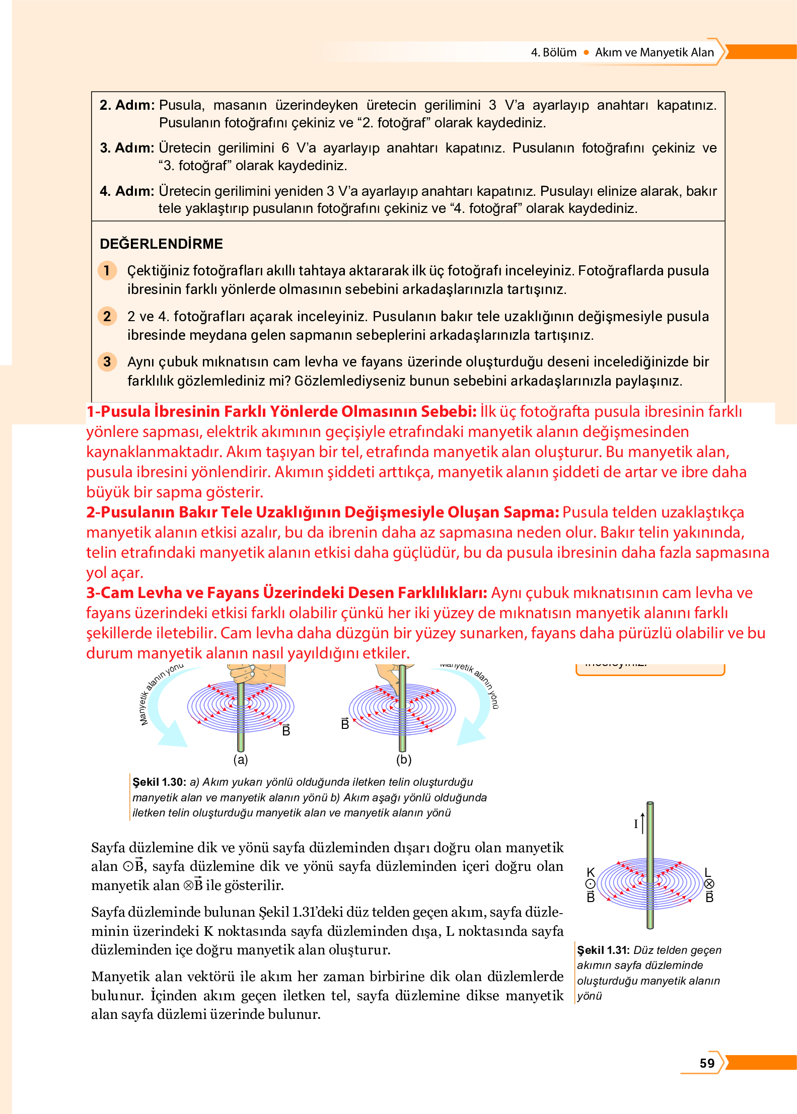 10. Sınıf Meb Yayınları Fen Lisesi Fizik Ders Kitabı Sayfa 59 Cevapları