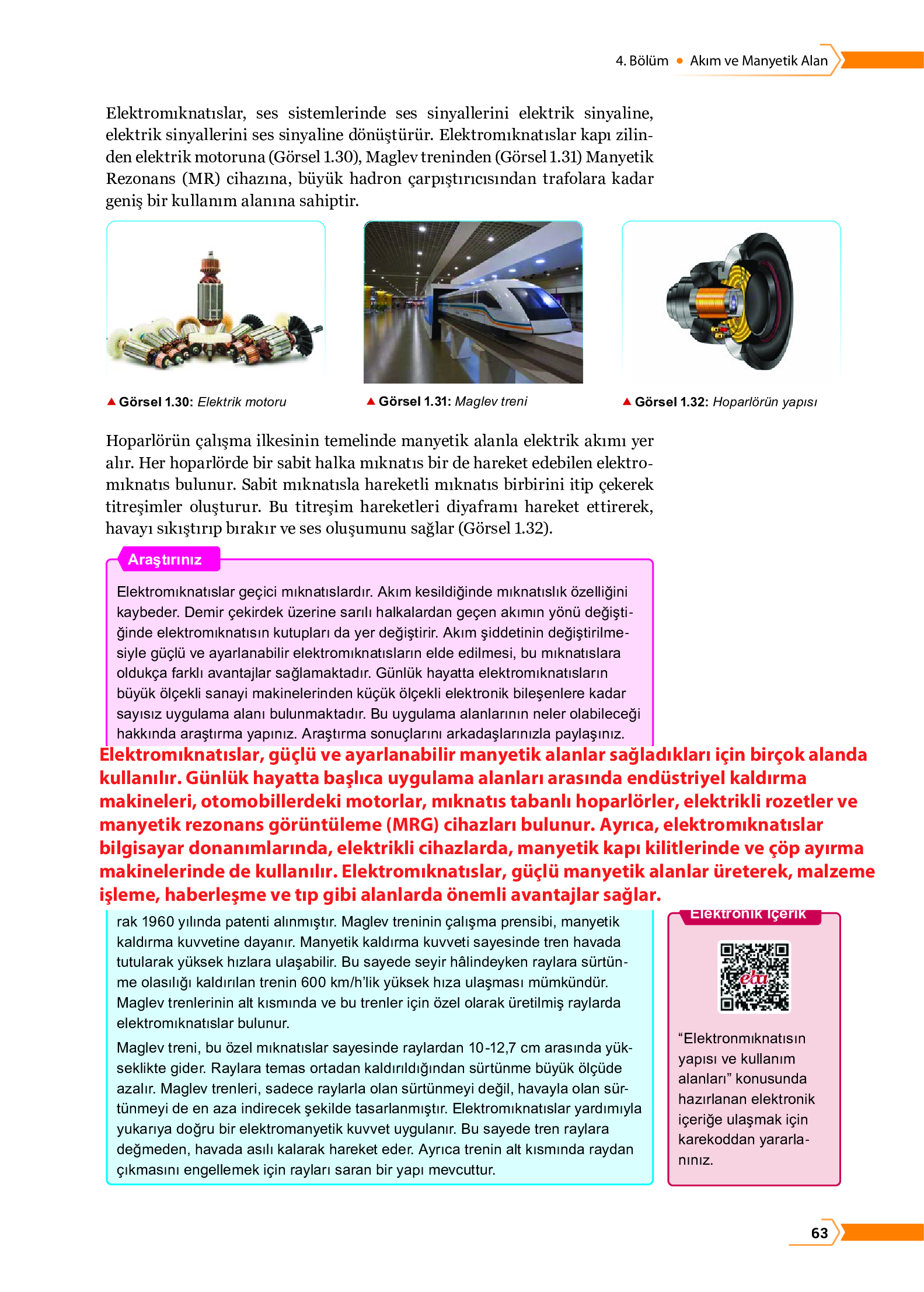 10. Sınıf Meb Yayınları Fen Lisesi Fizik Ders Kitabı Sayfa 63 Cevapları