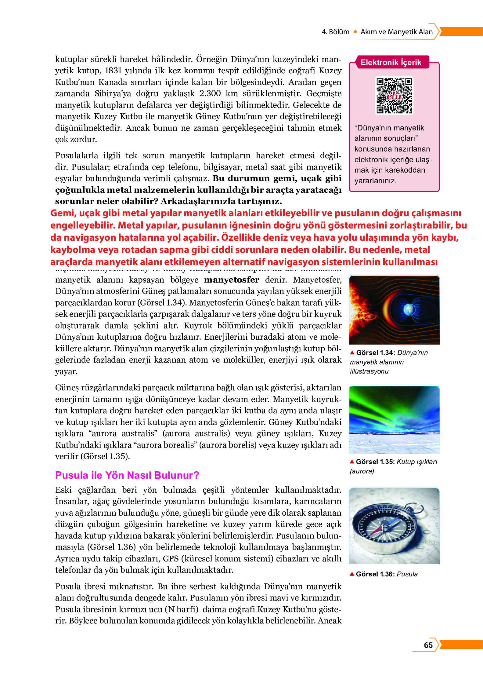 10. Sınıf Meb Yayınları Fen Lisesi Fizik Ders Kitabı Sayfa 65 Cevapları