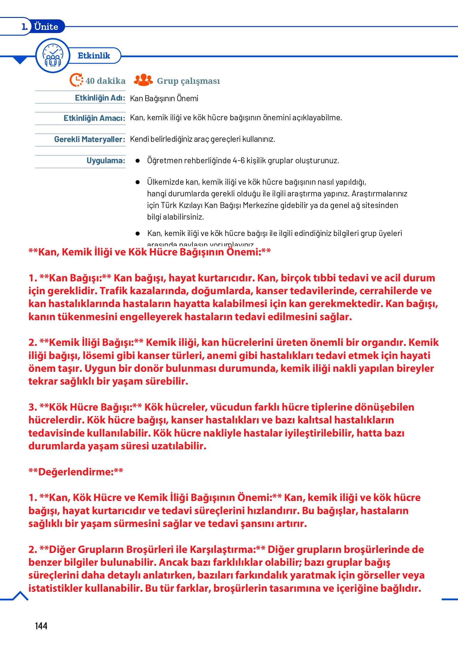 11. Sınıf Meb Yayınları Fen Lisesi Biyoloji Ders Kitabı Sayfa 144 Cevapları 11. Sınıf Meb Yayınları Fen Lisesi Biyoloji Ders Kitabı Sayfa 144 Cevapları