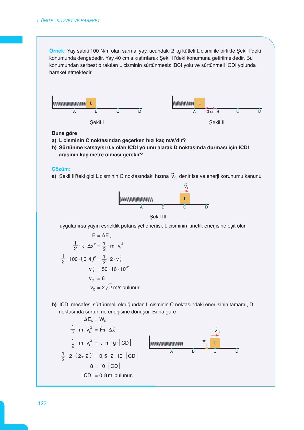 11. Sınıf Meb Yayınları Fen Lisesi Fizik Ders Kitabı Sayfa 122 Cevapları 11. Sınıf Meb Yayınları Fen Lisesi Fizik Ders Kitabı Sayfa 122 Cevapları