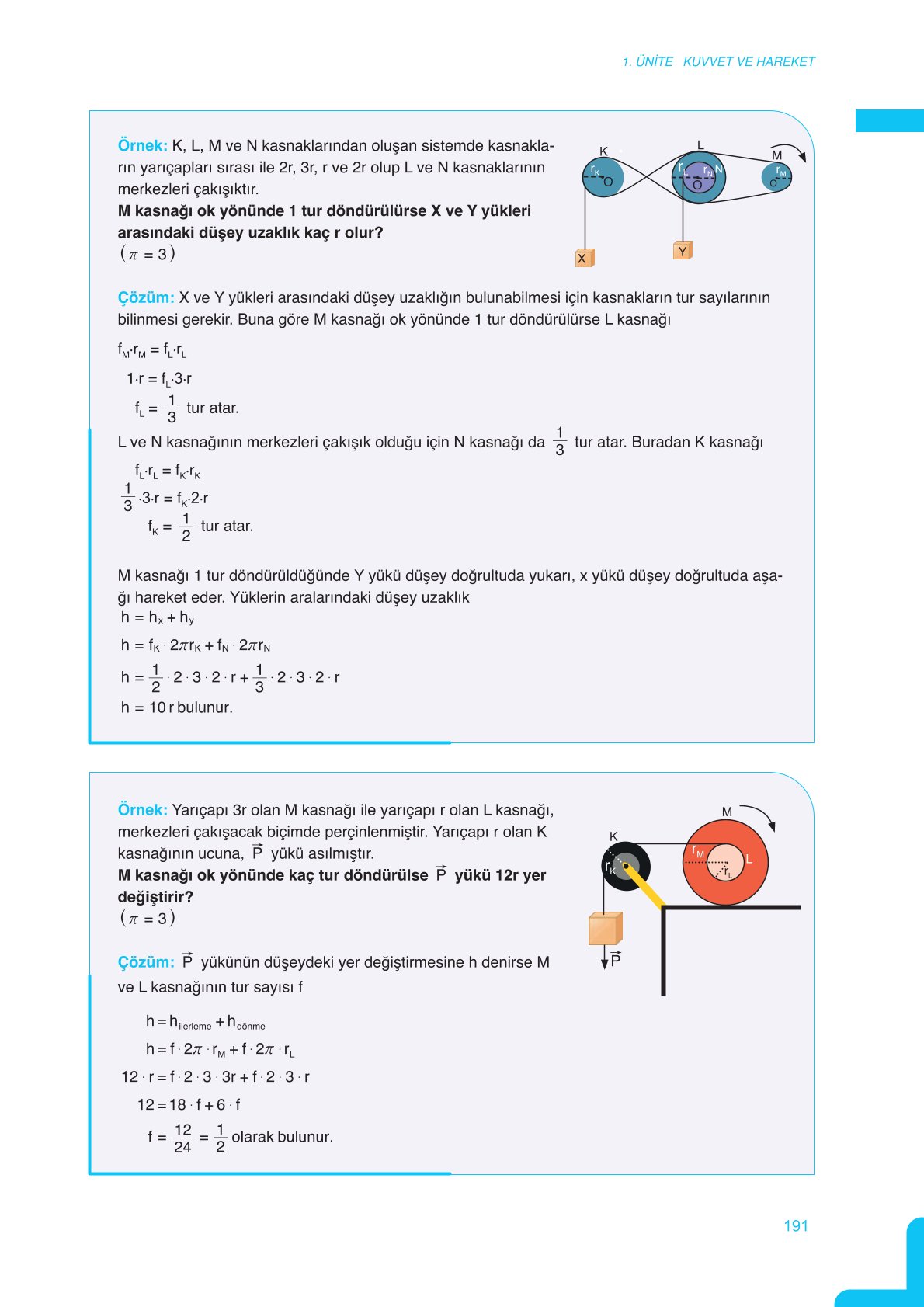 11. Sınıf Meb Yayınları Fen Lisesi Fizik Ders Kitabı Sayfa 191 Cevapları 11. Sınıf Meb Yayınları Fen Lisesi Fizik Ders Kitabı Sayfa 191 Cevapları