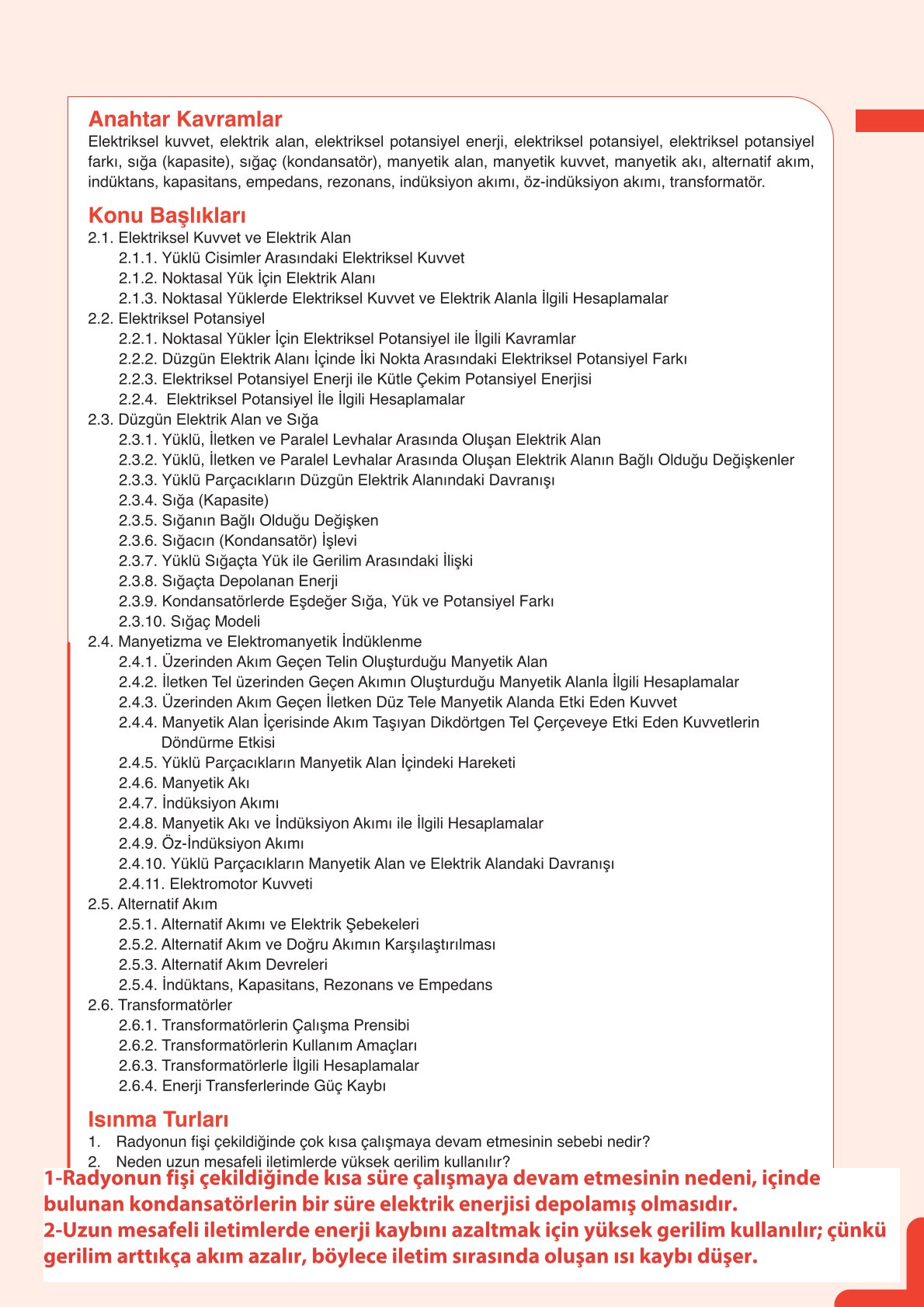 11. Sınıf Meb Yayınları Fen Lisesi Fizik Ders Kitabı Sayfa 211 Cevapları