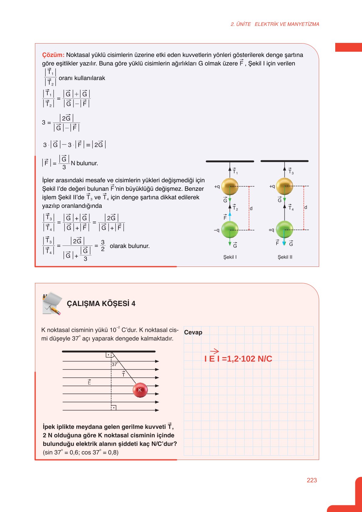 11. Sınıf Meb Yayınları Fen Lisesi Fizik Ders Kitabı Sayfa 223 Cevapları 11. Sınıf Meb Yayınları Fen Lisesi Fizik Ders Kitabı Sayfa 223 Cevapları