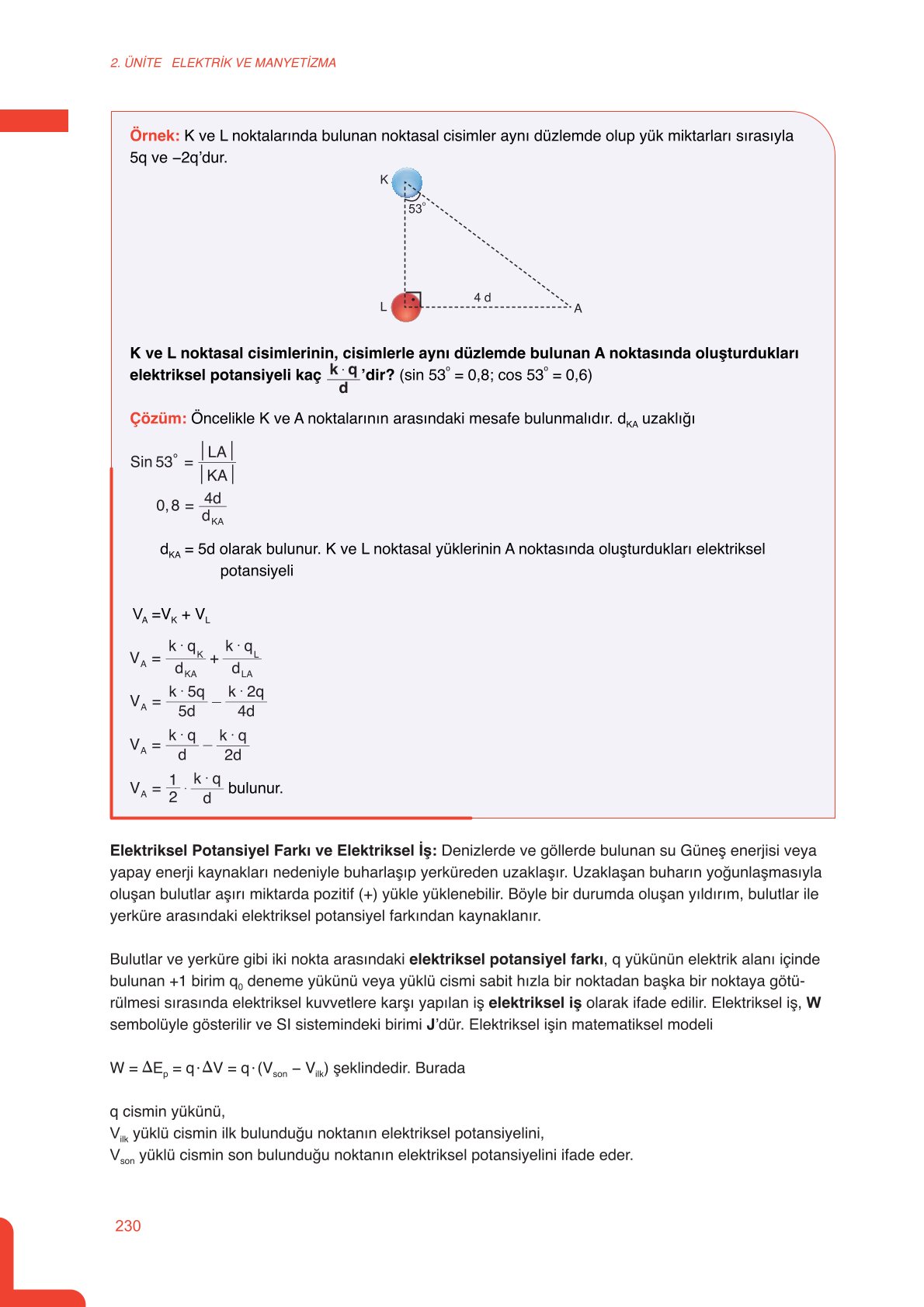 11. Sınıf Meb Yayınları Fen Lisesi Fizik Ders Kitabı Sayfa 230 Cevapları 11. Sınıf Meb Yayınları Fen Lisesi Fizik Ders Kitabı Sayfa 230 Cevapları