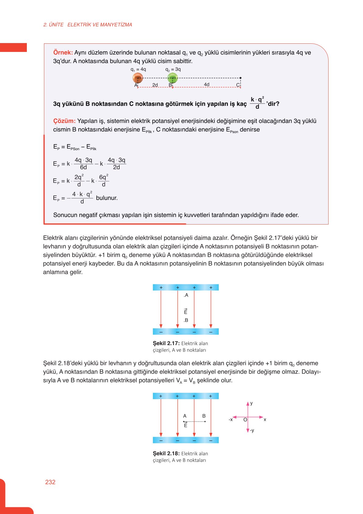 11. Sınıf Meb Yayınları Fen Lisesi Fizik Ders Kitabı Sayfa 232 Cevapları 11. Sınıf Meb Yayınları Fen Lisesi Fizik Ders Kitabı Sayfa 232 Cevapları