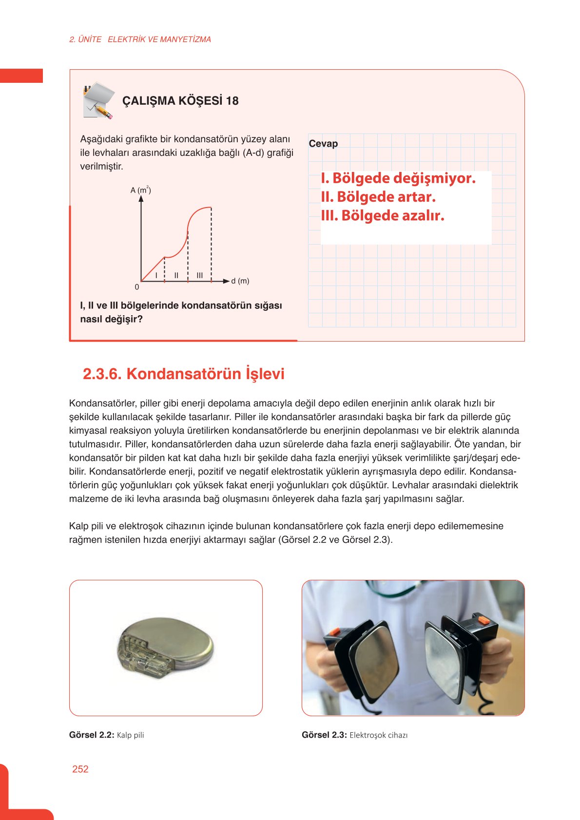 11. Sınıf Meb Yayınları Fen Lisesi Fizik Ders Kitabı Sayfa 252 Cevapları