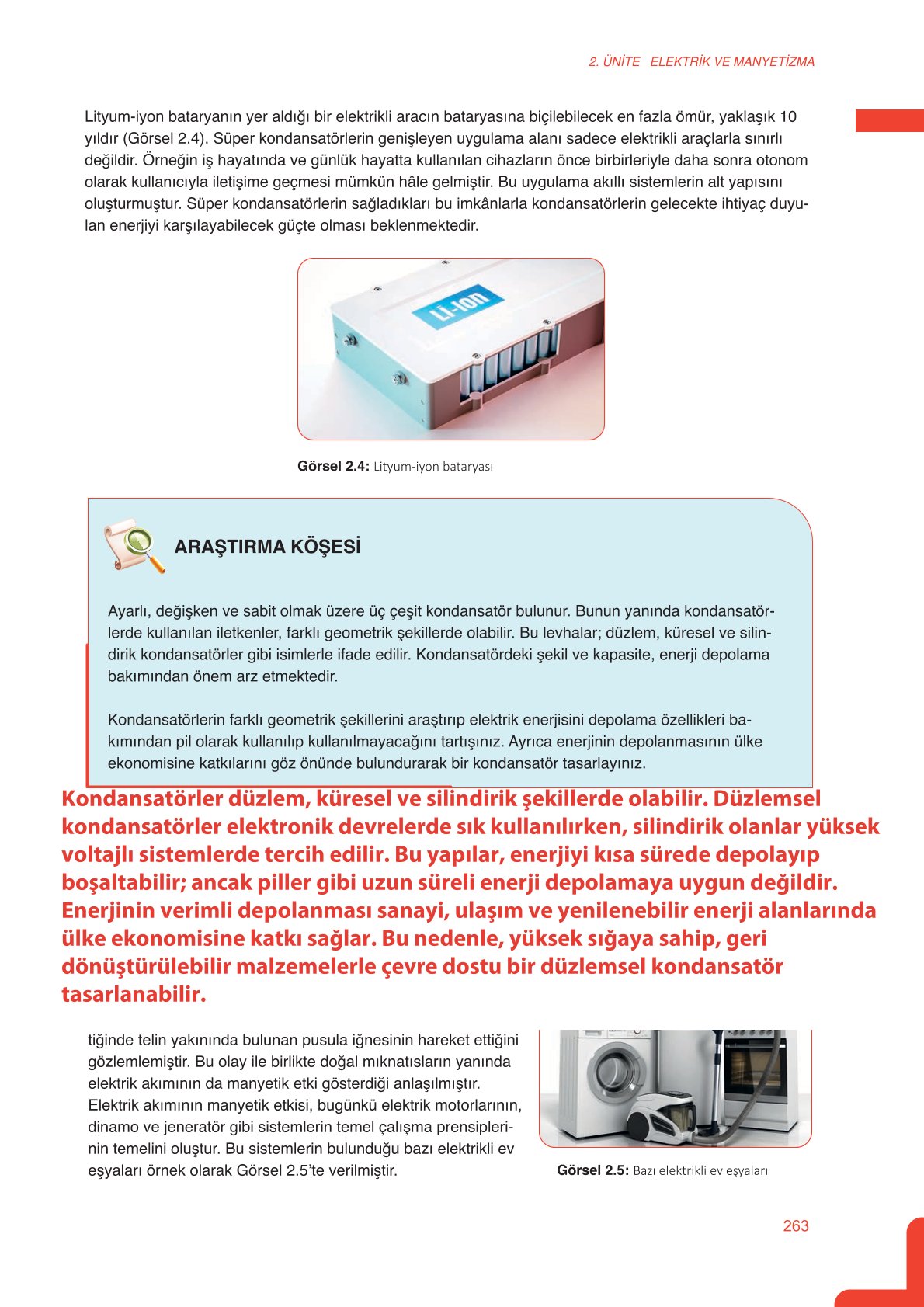 11. Sınıf Meb Yayınları Fen Lisesi Fizik Ders Kitabı Sayfa 263 Cevapları 11. Sınıf Meb Yayınları Fen Lisesi Fizik Ders Kitabı Sayfa 263 Cevapları